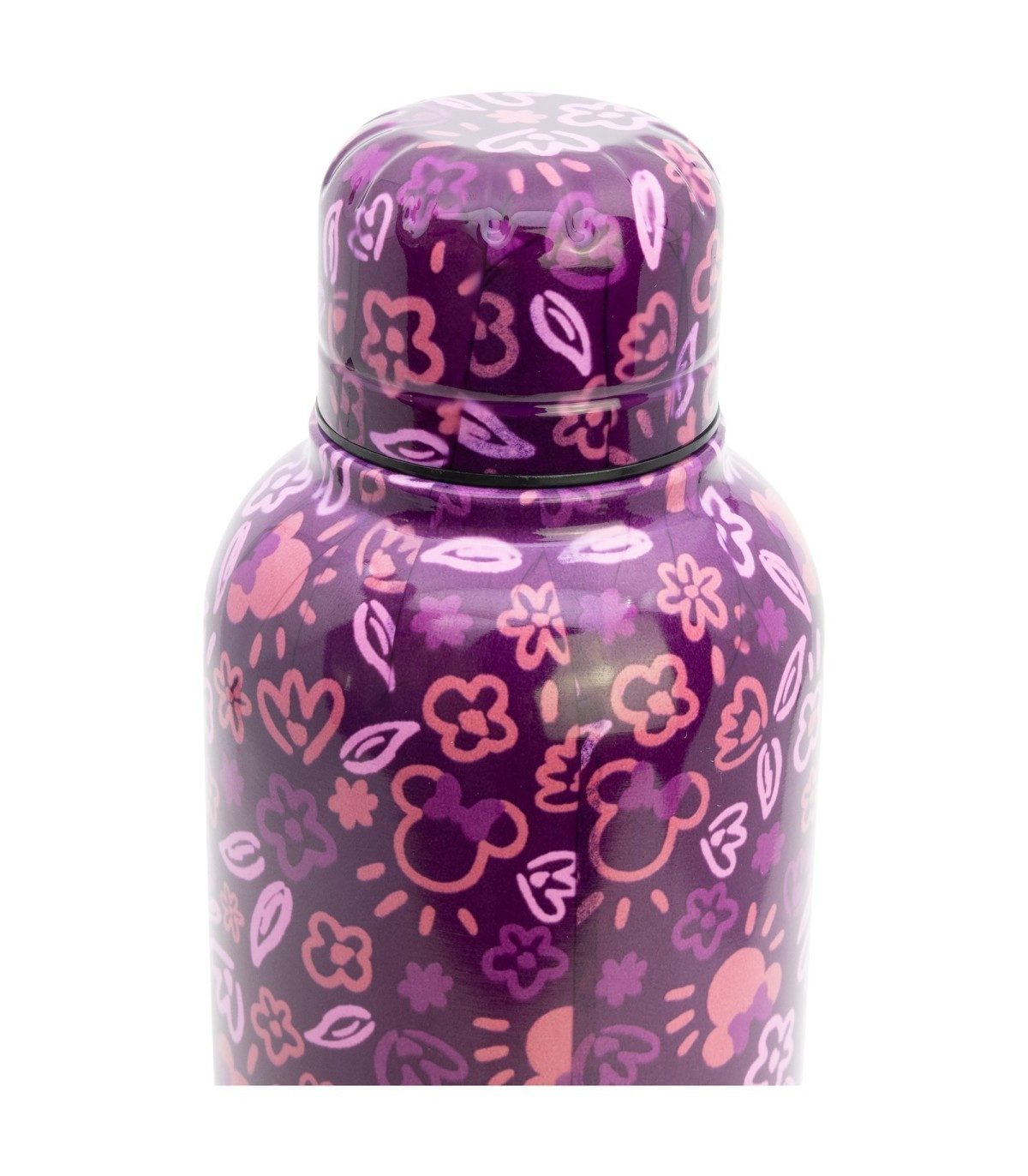 Disney Minnie Mouse Thermobecher 515 ml aus Edelstahl doppelwandig für warme und kalte Getränke, Edelstahl