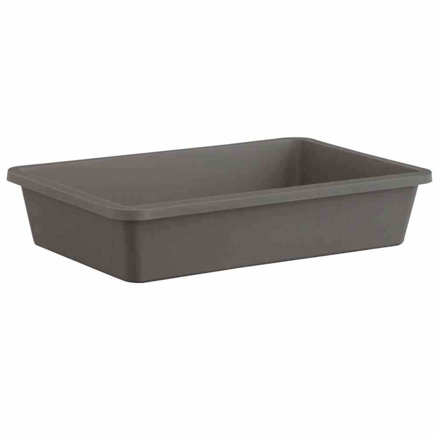 Pflanzkübel Pikier- und Anzuchtschale 29x19x6 cm PP, anthrazit
