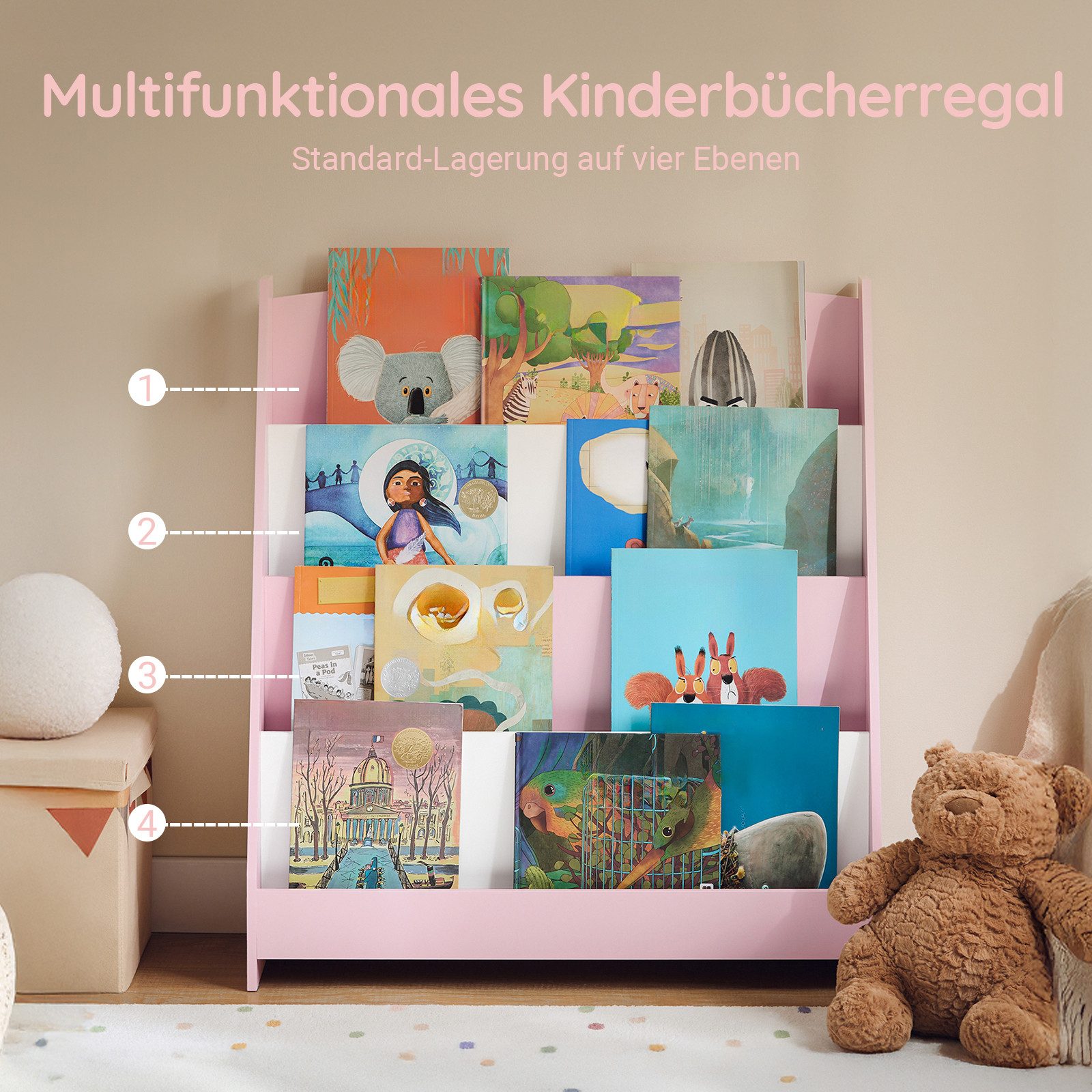 SoBuy Bücherregal KMB32, Kinder Bücherregal Kinderregal günstig online kaufen