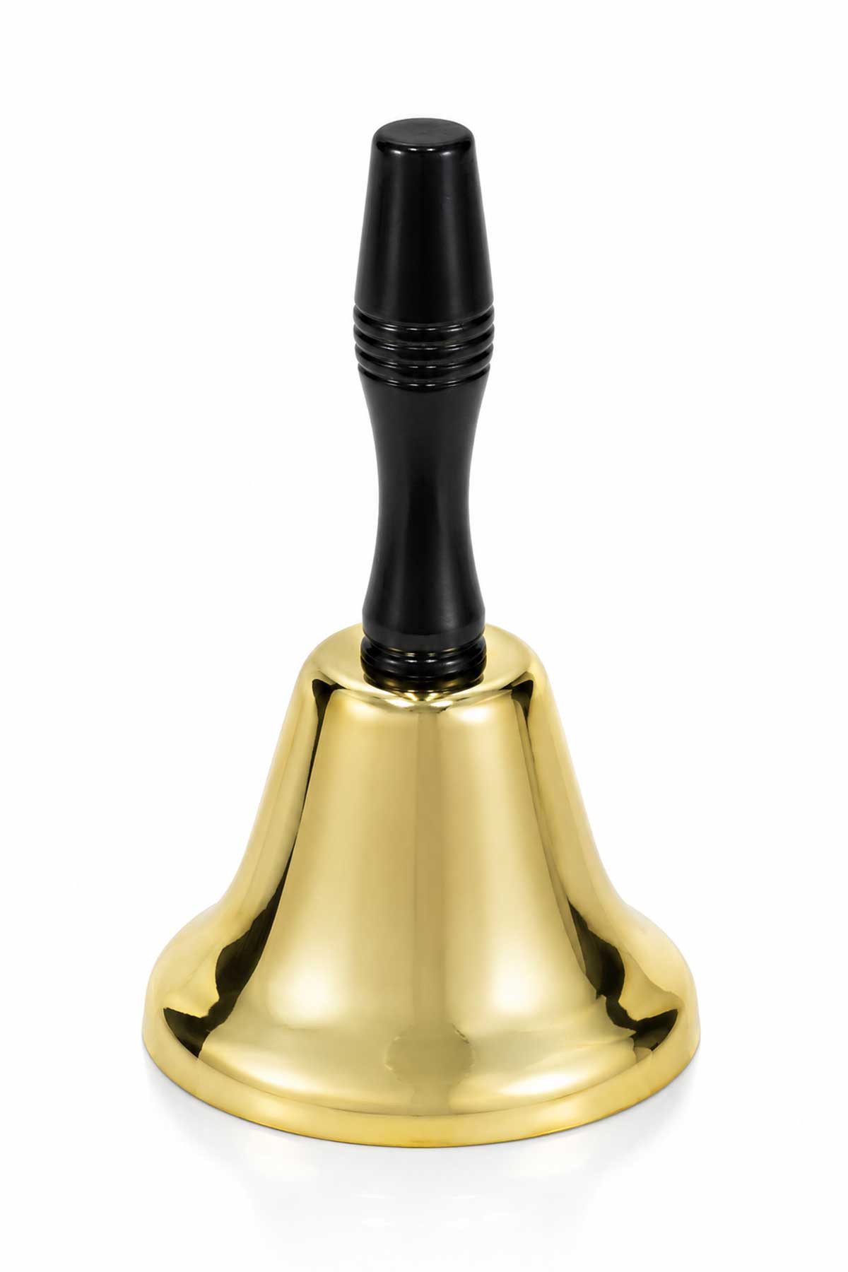 Kostüm Weihnachtsmann Glocke 20 cm, Gold mit schwarzem G