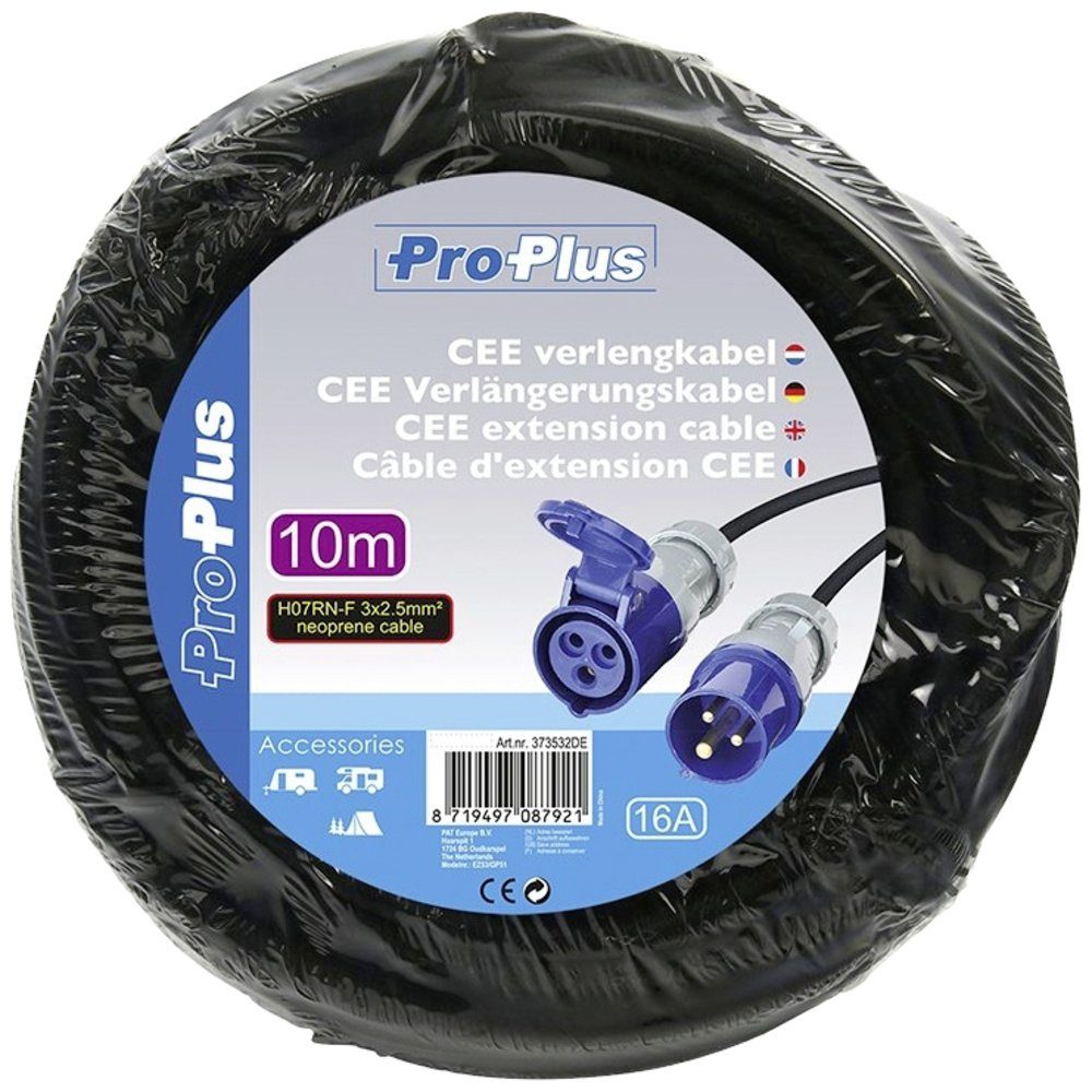 Kabel Anhänger ProPlus ProPlus m Kabellänge=10 CEE-Stecker
