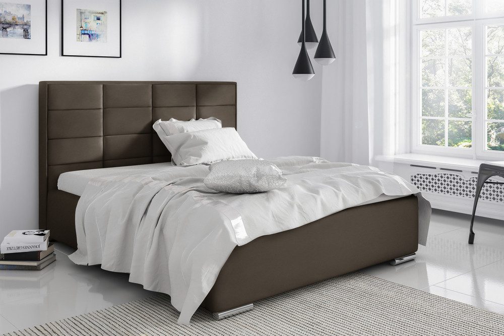 99rooms Polsterbett Zelmira (Schlafzimmerbett, Bett), 120/140/160/180/200x200 cm, wahlweise mit Bettkasten, mit Lattenrost