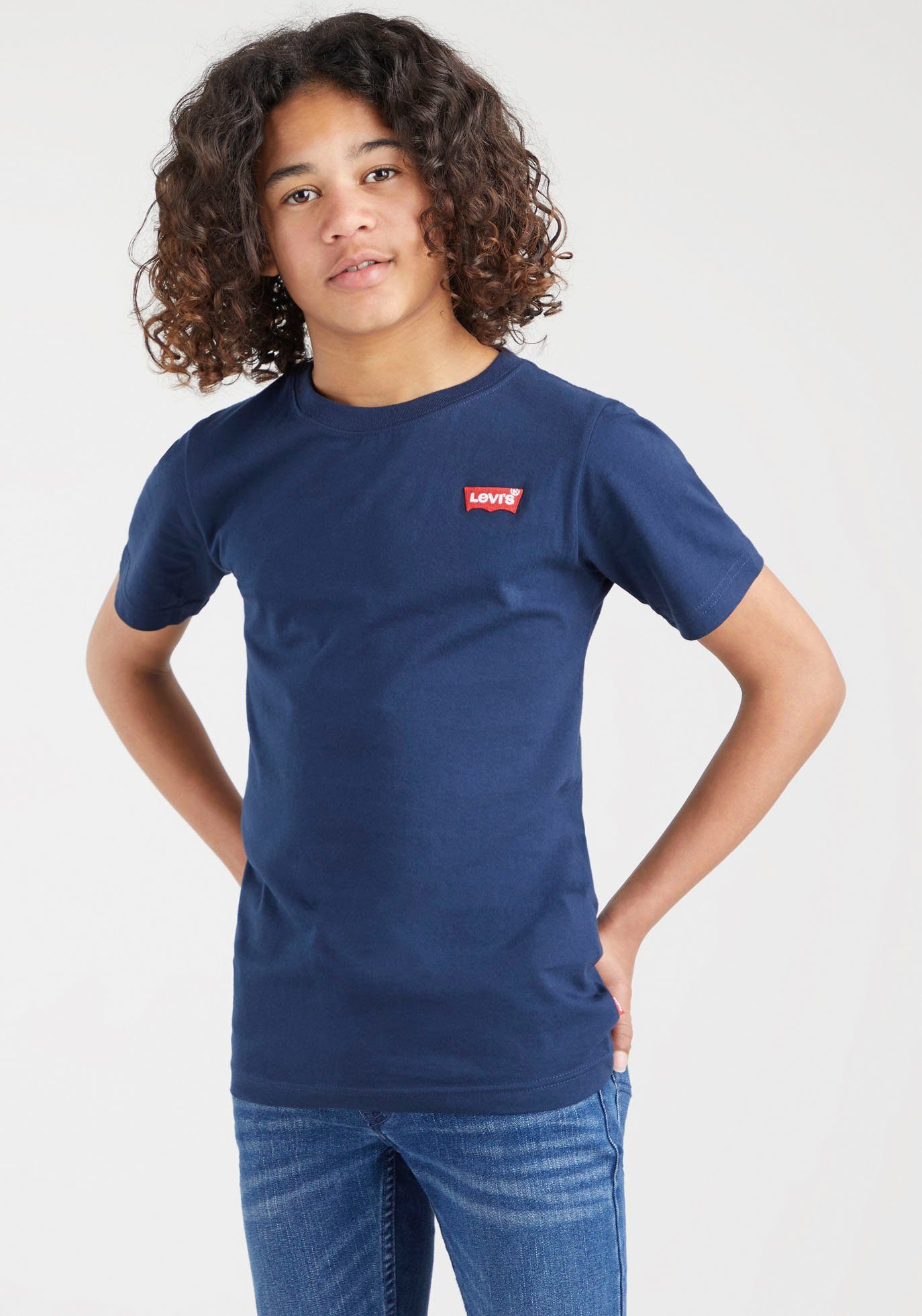 BOYS Kids navy HIT for BATWING Levi's® T-Shirt CHEST