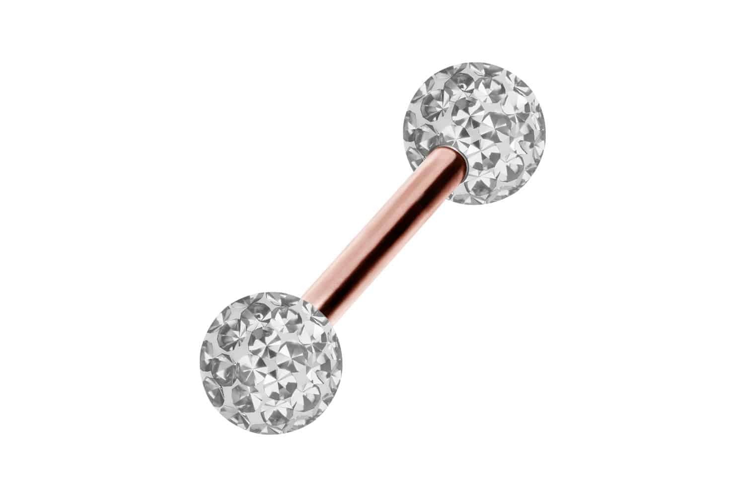 Brustwarzenpiercing Chirurgenstahl Barbell EPOXY-KUGELN