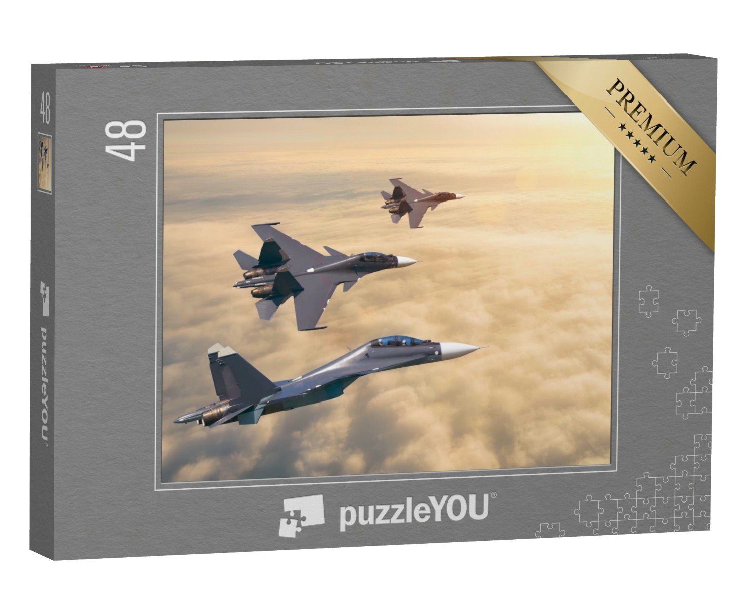 puzzleYOU Puzzle f, 48 Puzzleteile, puzzleYOU-Kollektionen Flugzeuge