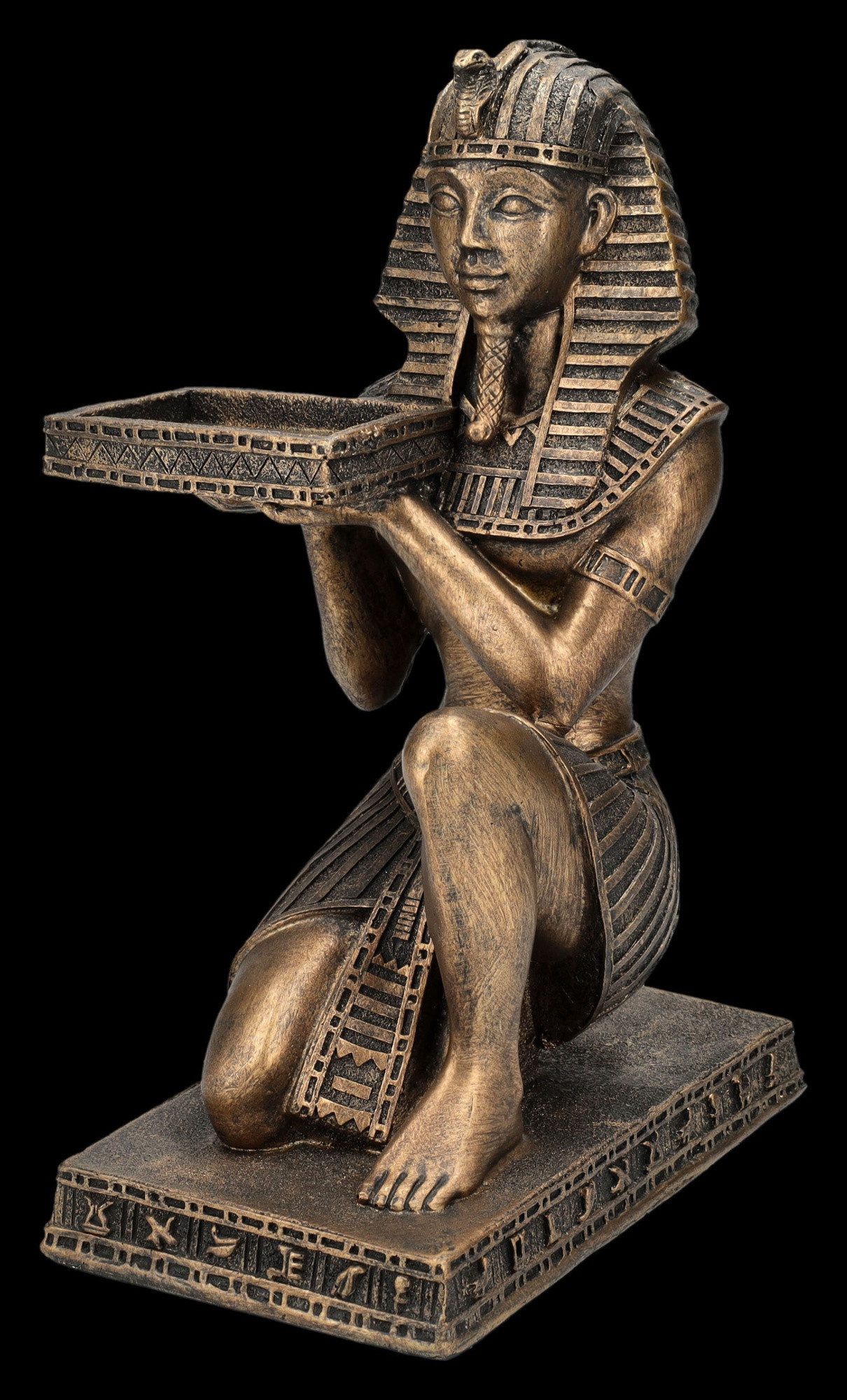 Figuren Shop GmbH Dekofigur Ägyptische Figur - König mit Tablett - ägyptisc günstig online kaufen