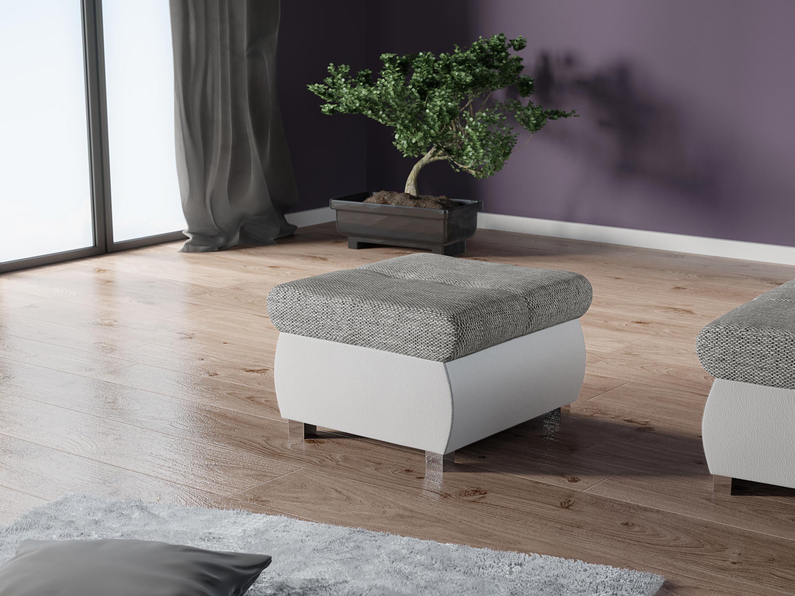 MIRJAN24 Polsterhocker Orkan Klein, Holzkonstruktion, 60x60x39 günstig online kaufen