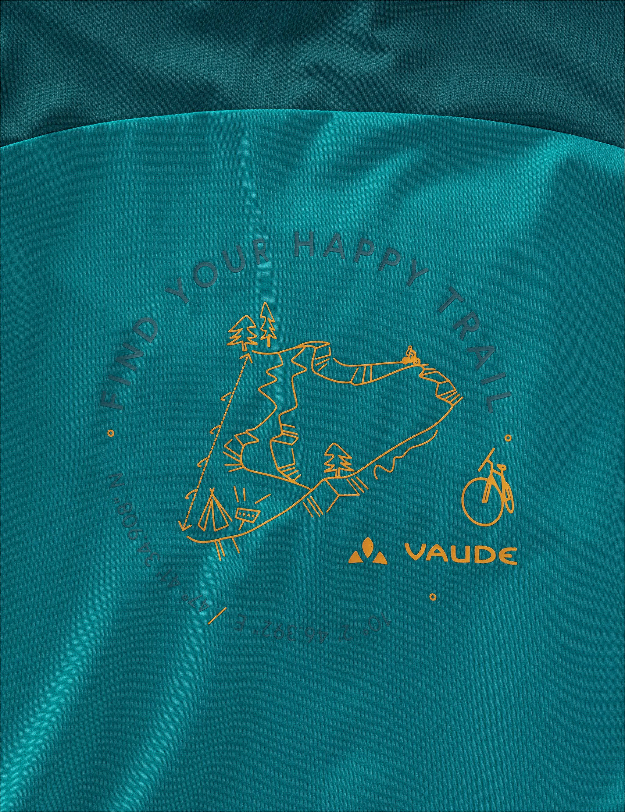 Solaro T-Shirt II Knopf Kids Grüner LS wave VAUDE T-Shirt (1-tlg)