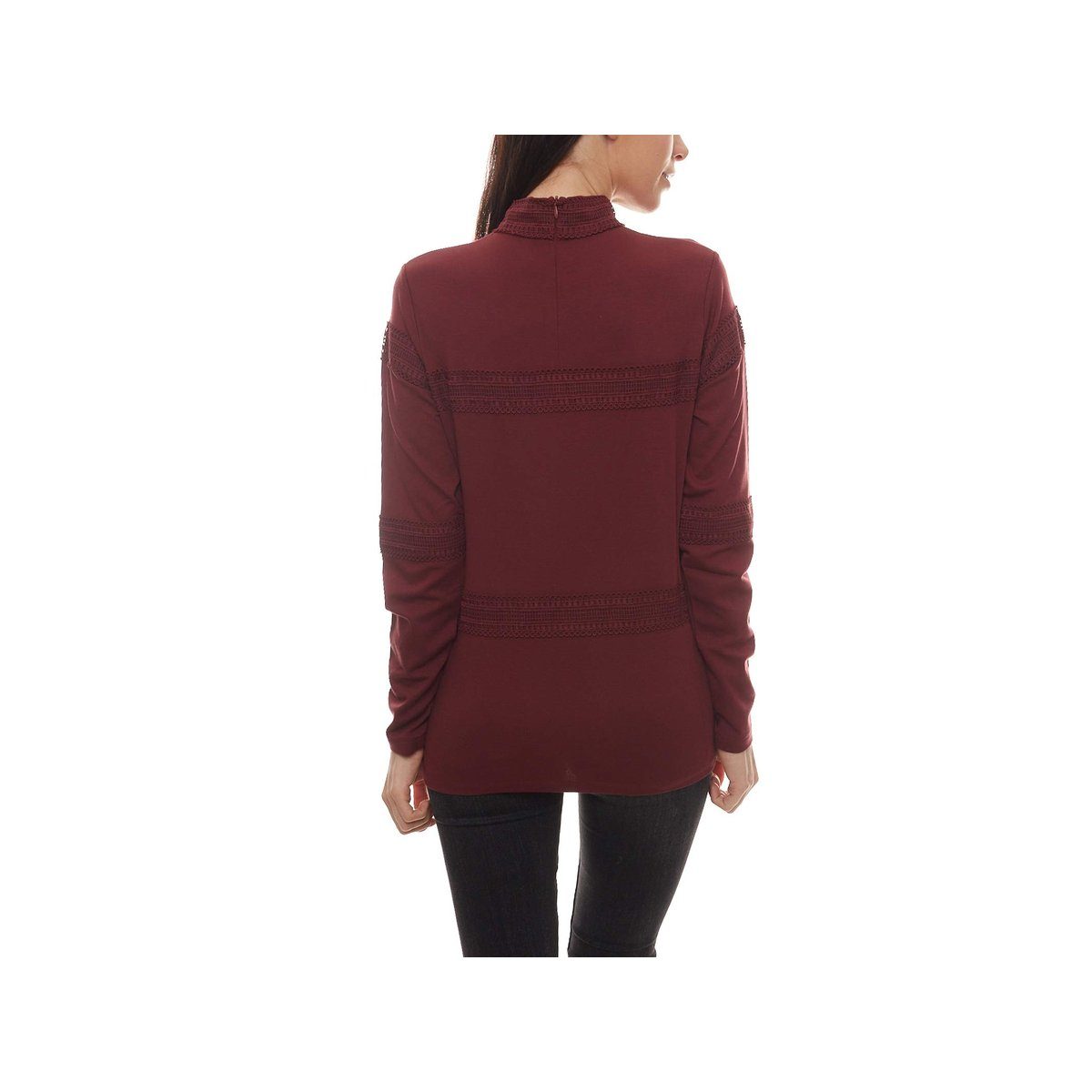 Longpullover rot Vision (1-tlg) Fitness