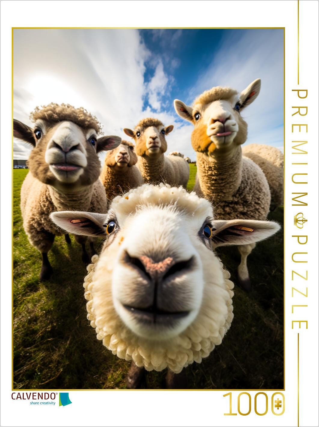 CALVENDO Puzzle CALVENDO Puzzle Sheep, 1000 pieces, finished size 25.2 × 18.9 in (64, 1000 Puzzleteile