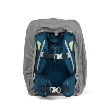 ergobag Schulranzen Regencape Reflex Silber (1 Stück), Regenhülle, reflektiert, für Schulranzen