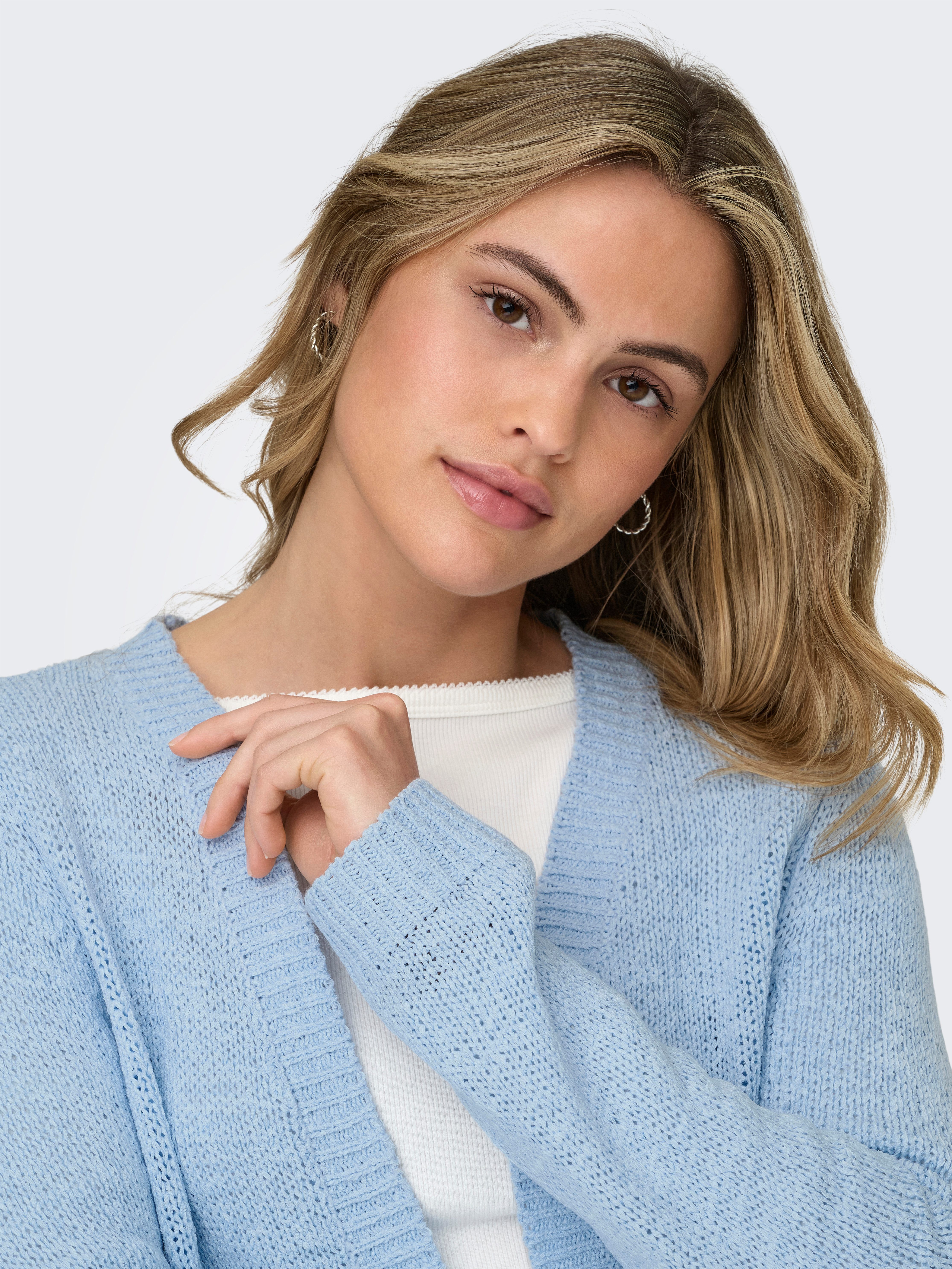 ONLY Strickjacke ONLGEENA LS OPEN CARDIGAN KNT