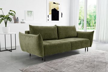 MOEBLO Sofa Rolling, mit Schlaffunktion mit Bettkasten Couch Polstermöbel Sitzmöbel Wohnzimmermöbel 3-Sitzer-Sofa Stoffsofa, (BxHxT):240x90x108 cm, mit Relaxfunktion