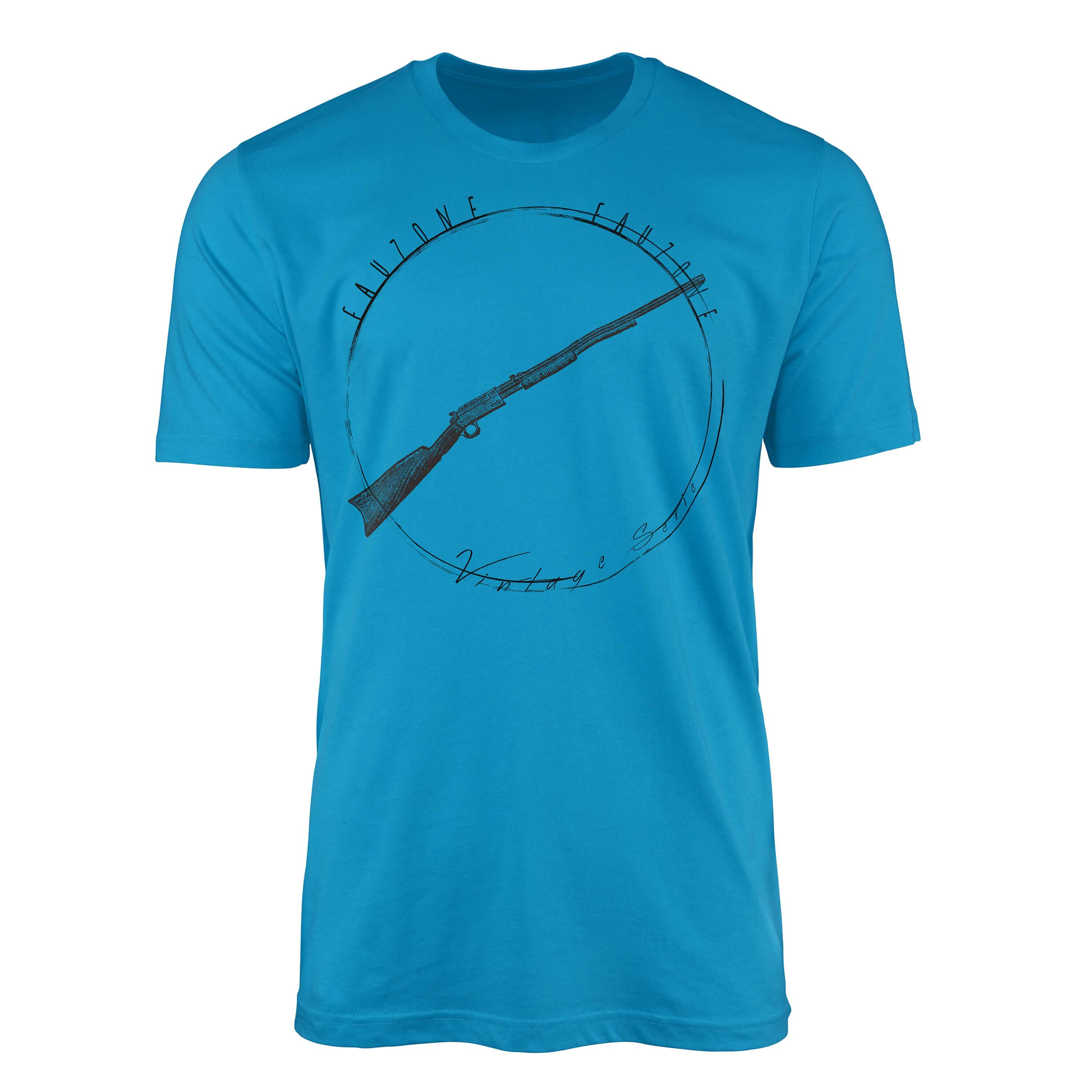 Sinus Art T-Shirt Vintage Herren T-Shirt Gewähr Atoll