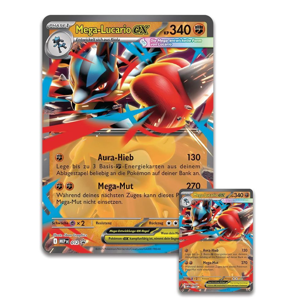 POKÉMON Sammelkarte Mega-Lucario Figuren-Kollektion Pokemon Sammel-Karten deutsch