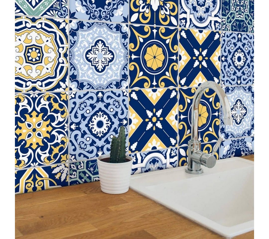 Thumbnail - K&L Wall Art Fliesenaufkleber Klebefliese Sticker selbstklebend Marokkanische Kachel Küche