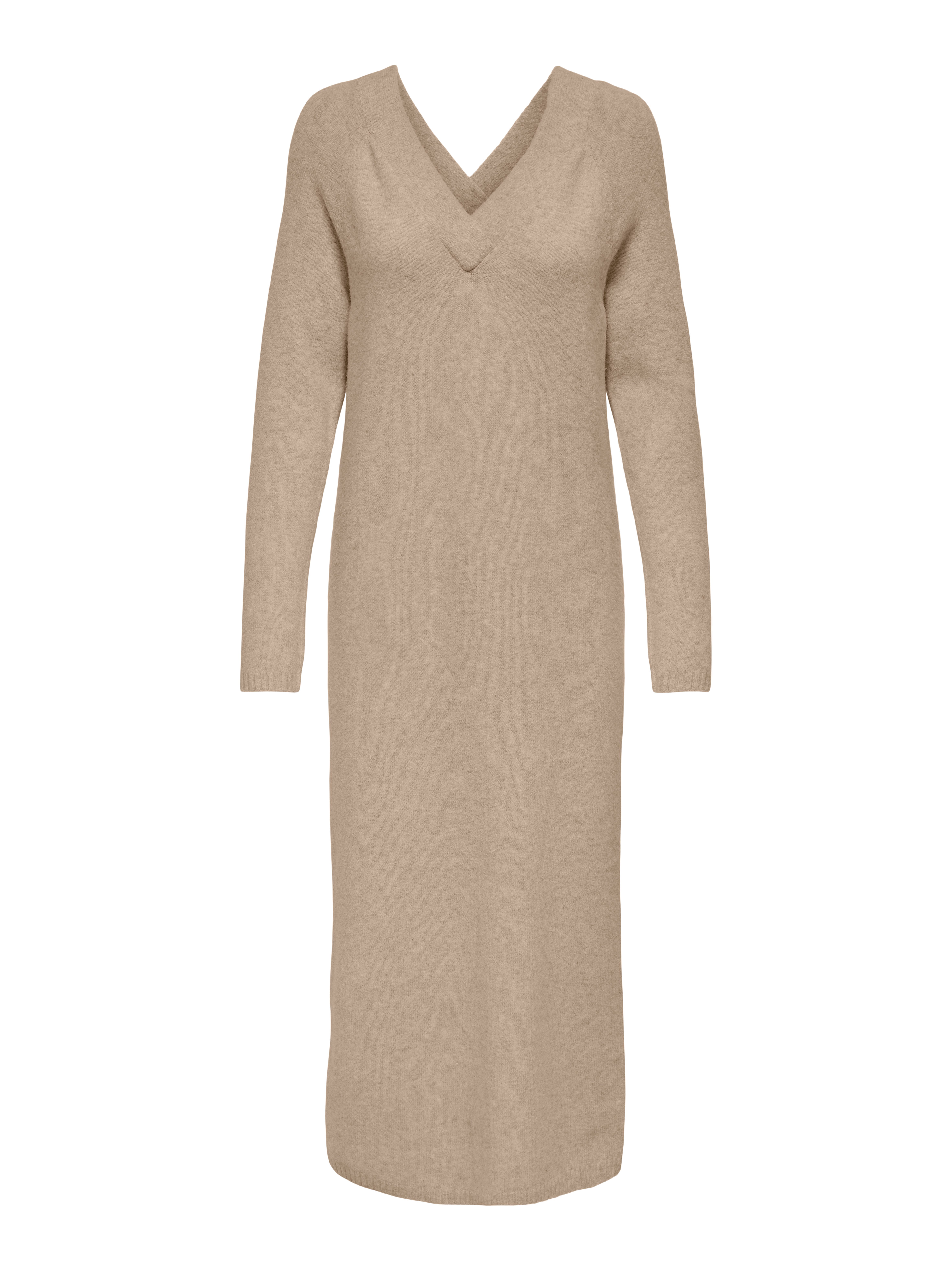 ONLY Strickkleid ONLJEANETT LIFE LS V-NECK günstig online kaufen