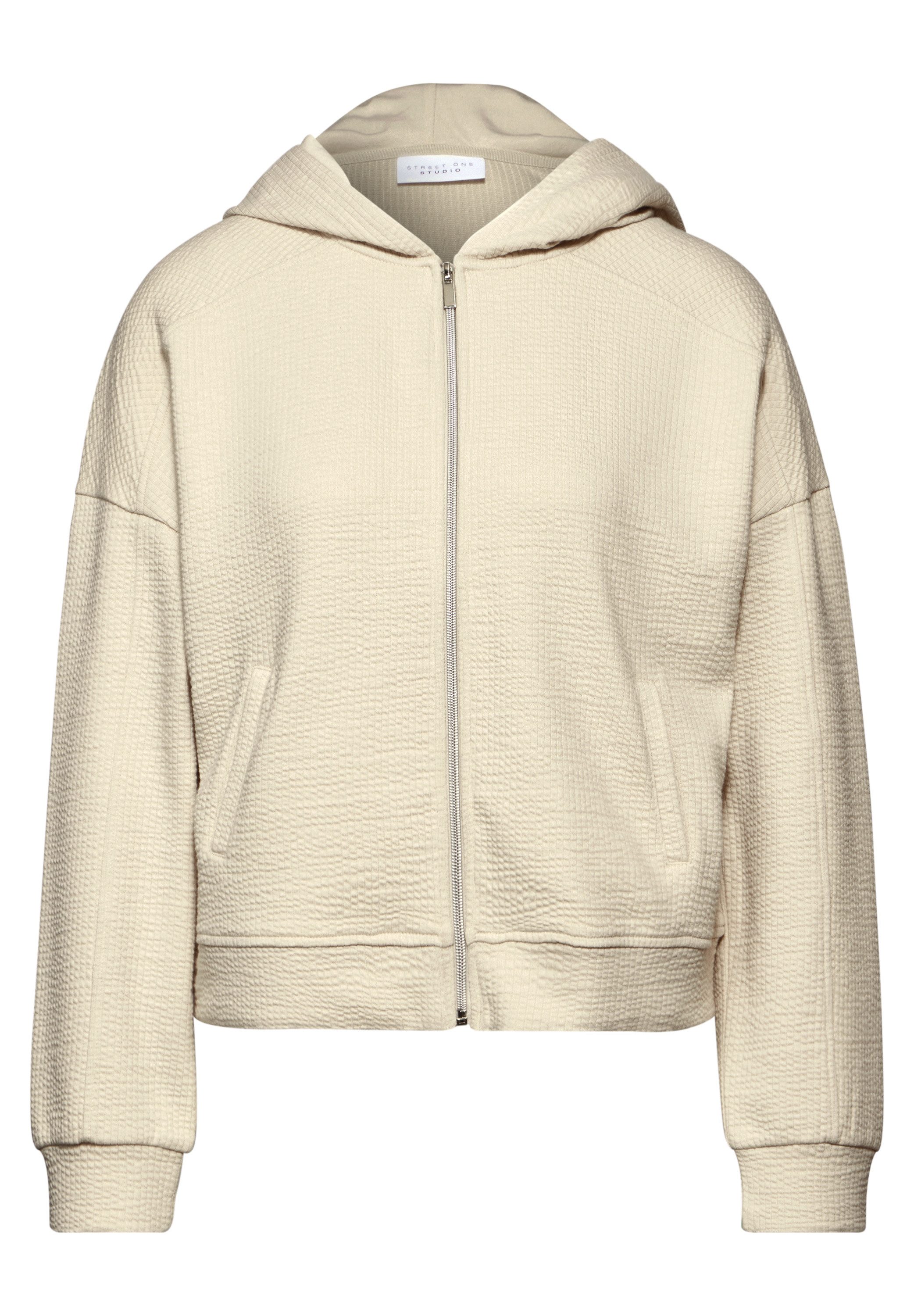 STREET ONE STUDIO Cardigan aus Baumwolle mit Stretchanteil