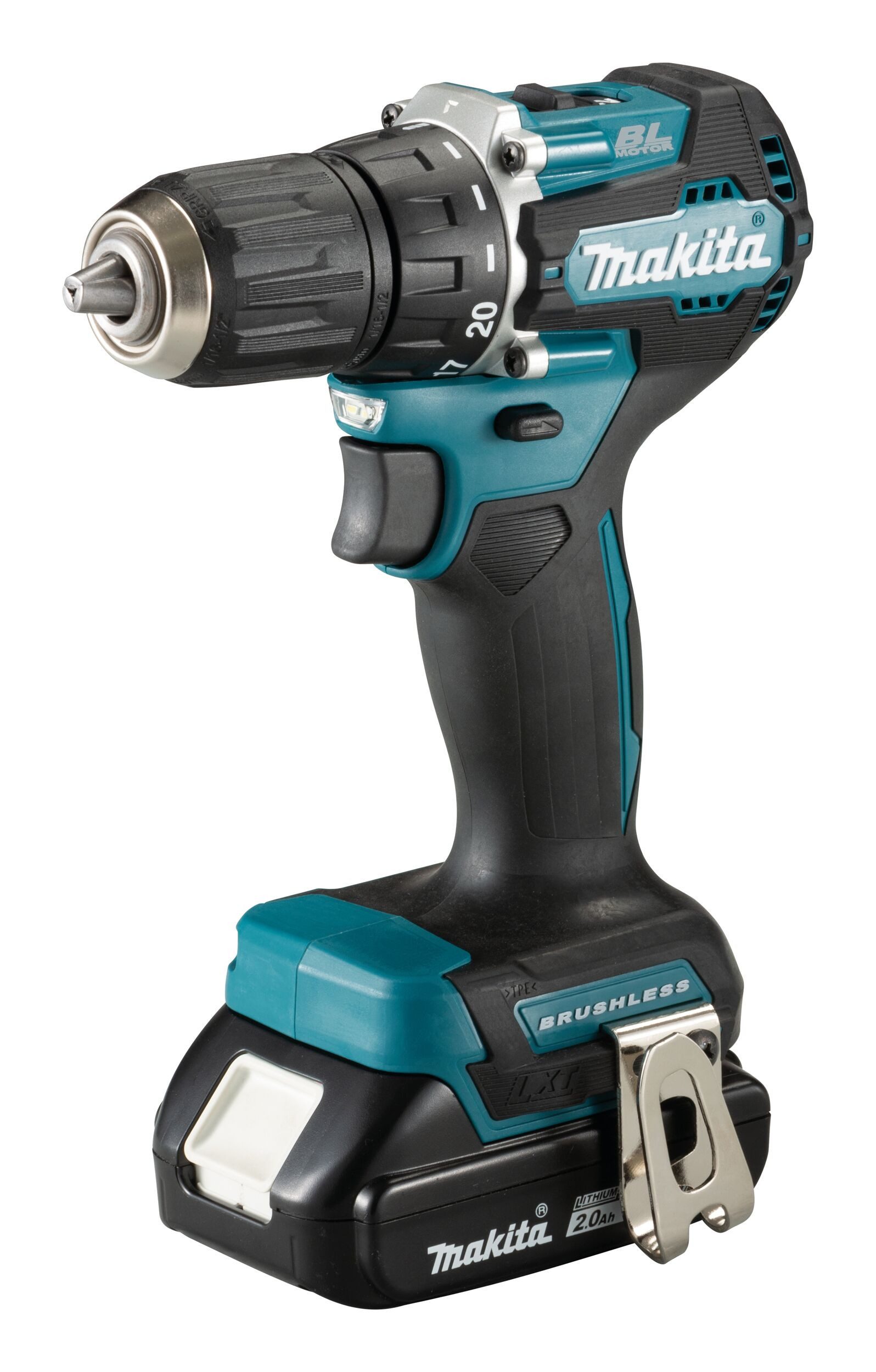 Makita Akku-Bohrschrauber, 18 V, 18V, DDF487RAJ, 40 Nm, 2 x 2 Ah Li-Ion in MAKPAC 2