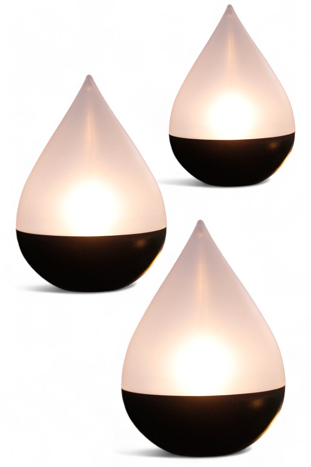 Arnusa LED Solarleuchte Gartenlampe Tropfen 3er günstig online kaufen
