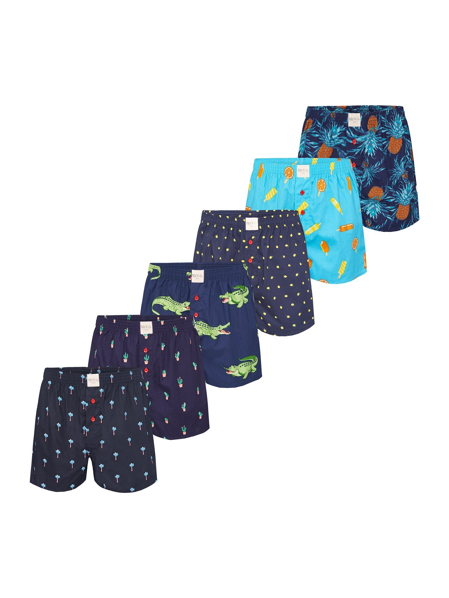 Phil & Co. Boxer Prints (6-St) Mix2