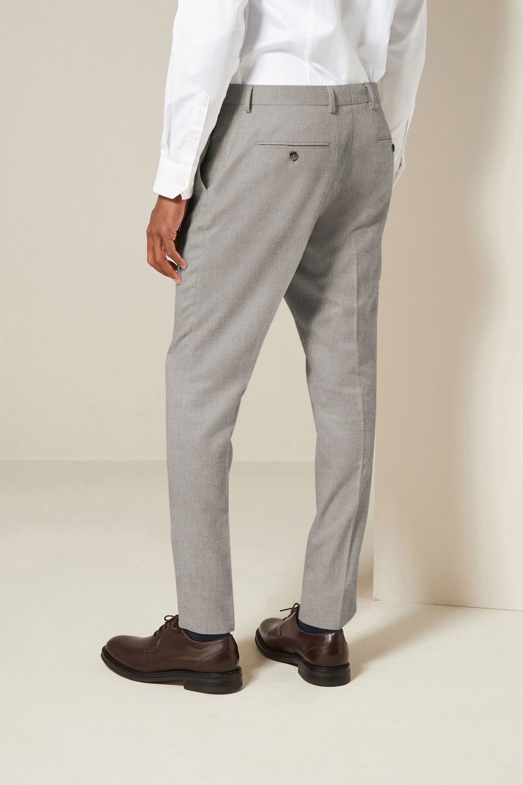 Next Anzughose Strukturierter Anzug: Slim Fit Hose (1-tlg) günstig online kaufen