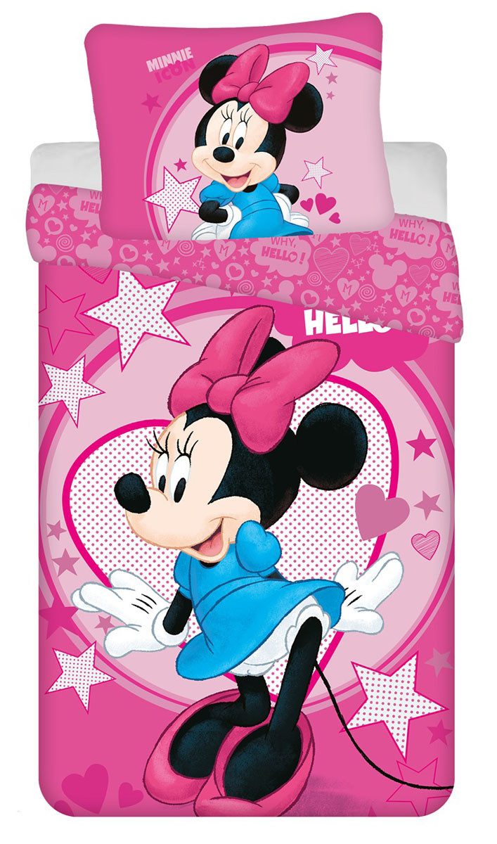 Kinderbettwäsche Minnie Mouse, Disney, Polyester, 2 teilig