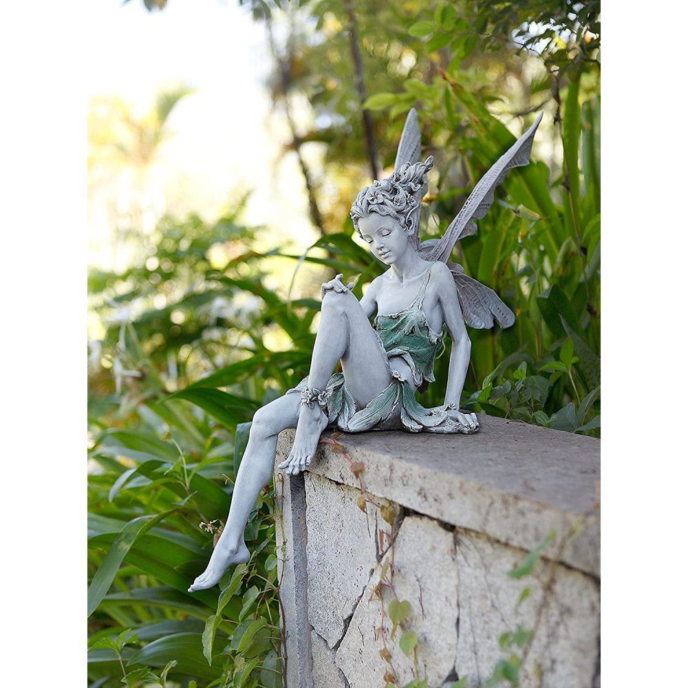 Jormftte Gartendeko Gartenfigur Außen,Elfen für Garten Fee Figuren Sitzende