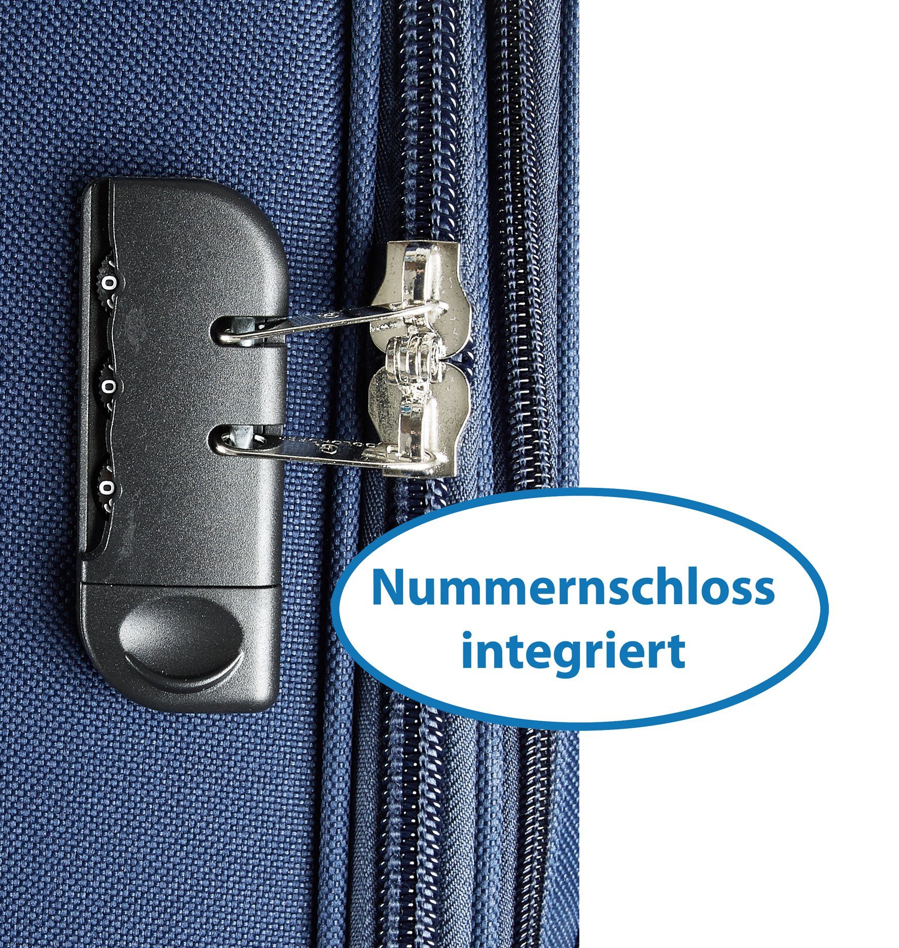 Goldhofer Kofferset Stilvoll, praktisch & in 4 Größen für eine wundervolle Reise, (Set, 4 TLG), 360° Leichtlaufrollen