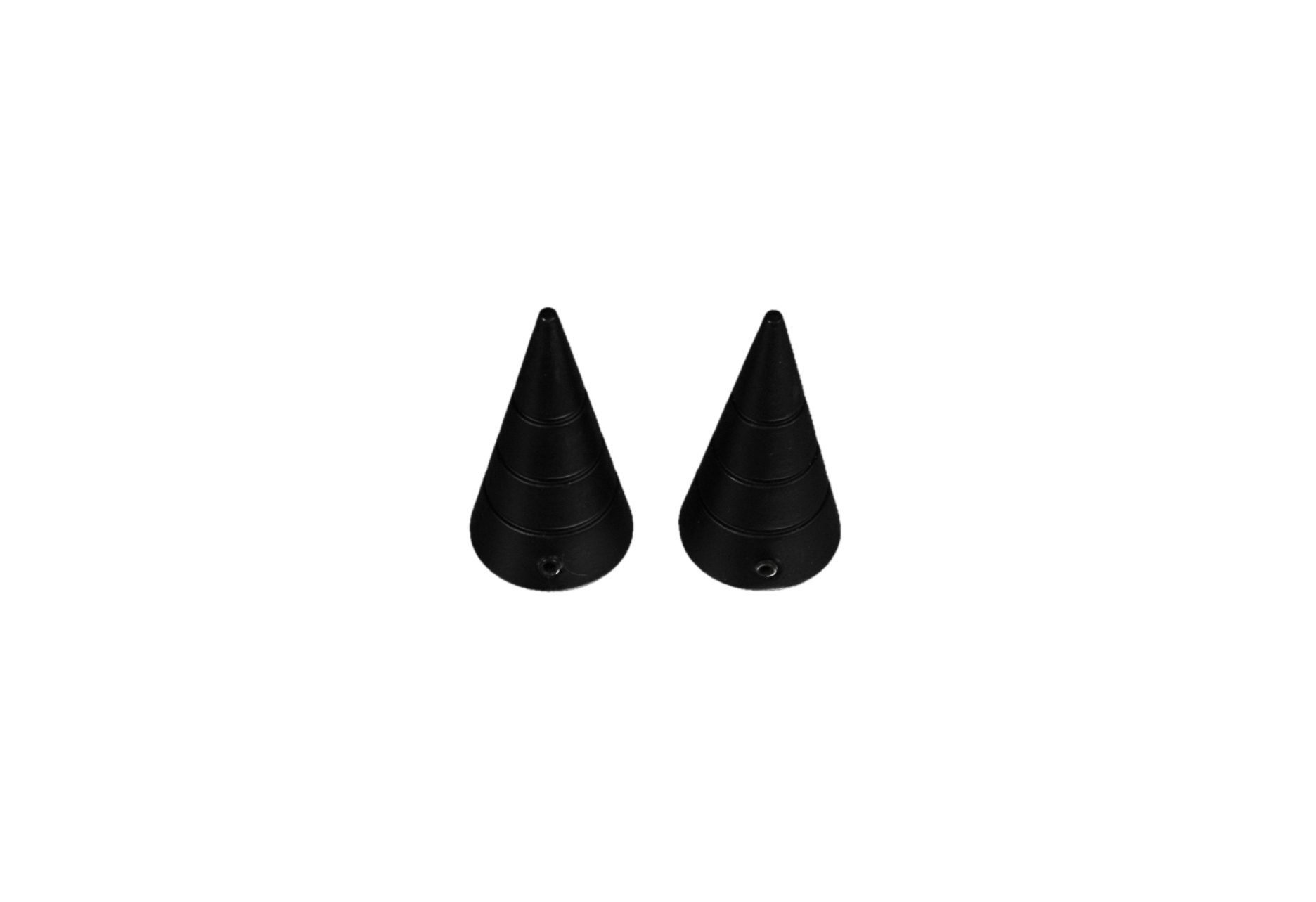 Liedeco Gardinenstangen-Endstück Kegel mit Rille, Gardinen, günstig online kaufen