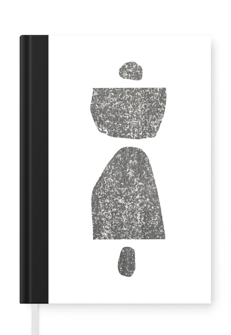 MuchoWow Notizbuch Minimalismus - Design, Seiten, - Journal, Notizheft, Tagebuch, Abstrakt 98 Merkzettel, A5, Haushaltsbuch