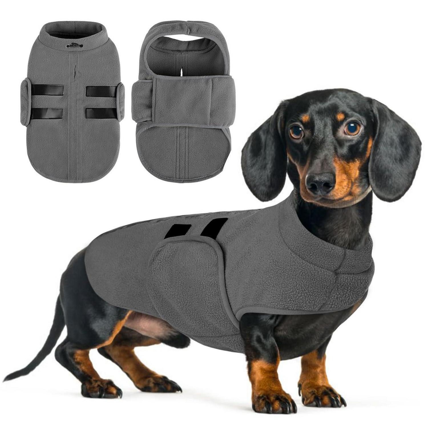 LuxusKollektion Hundepullover Hundepullover Fleece Grau XS