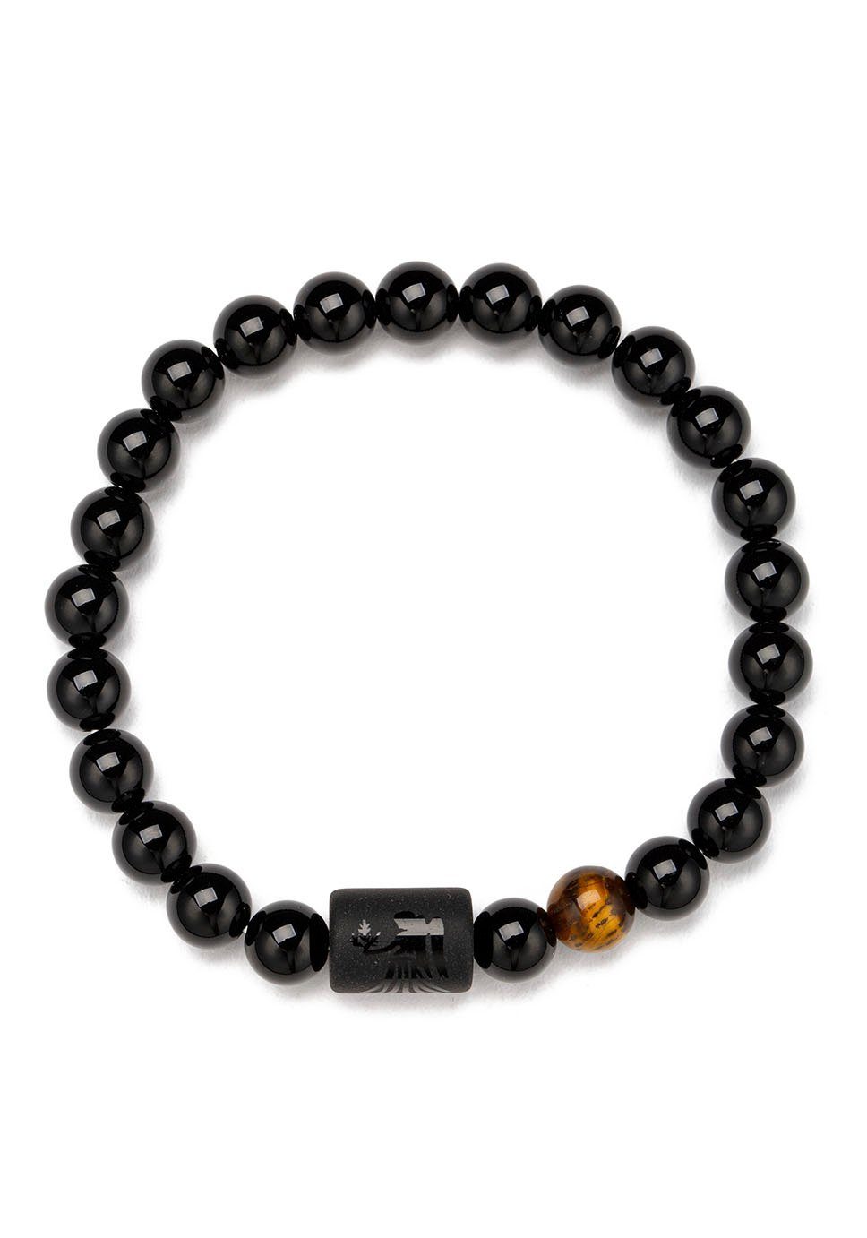 Firetti Armband Schmuck Geschenk Armschmuck Armkette Edelstein Sternzeichen, Made in Germany - mit Onyx und Geburtsstein