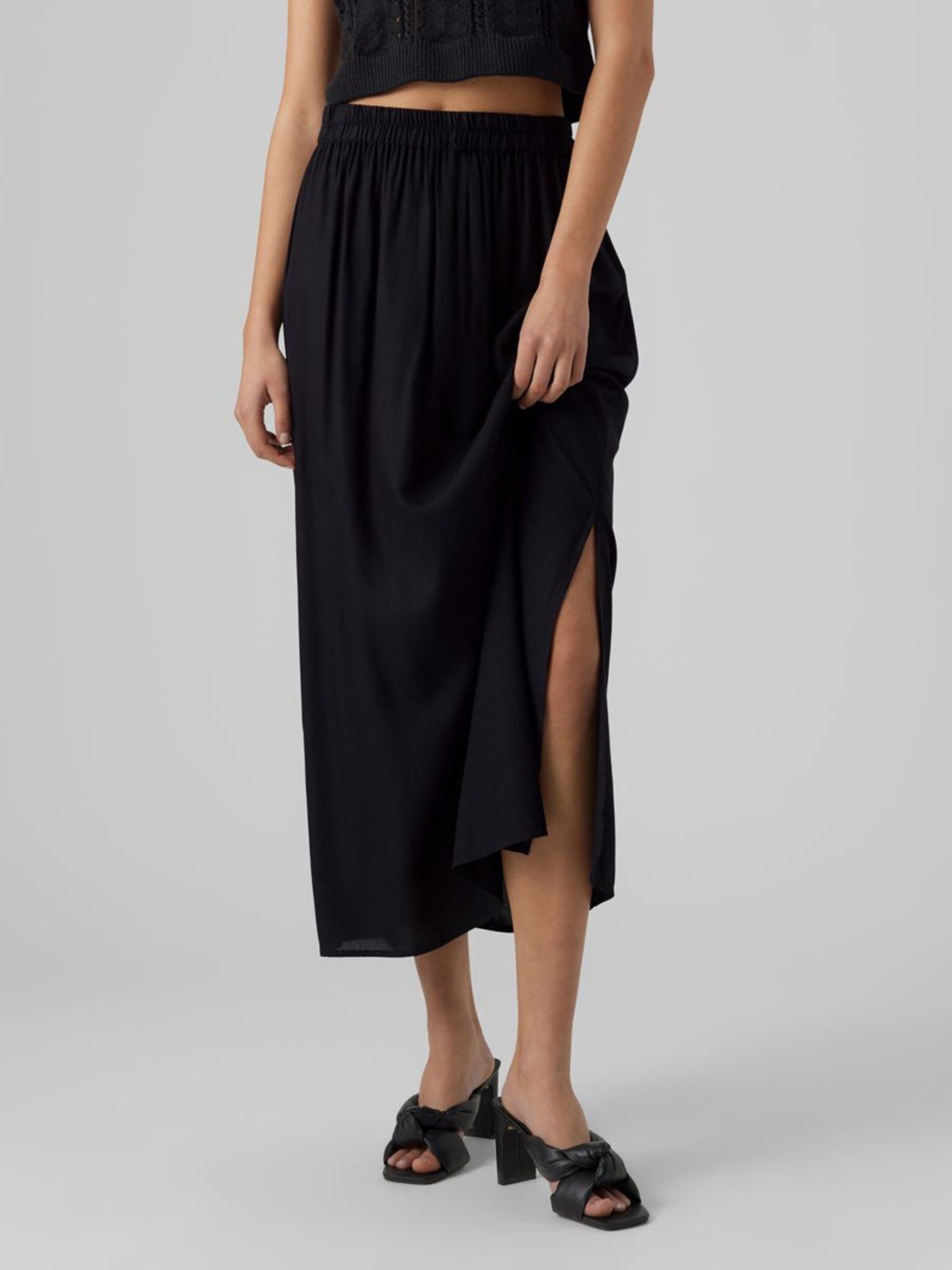 Vero Moda Bleistiftrock Bumpy (1-tlg) Drapiert/gerafft günstig online kaufen