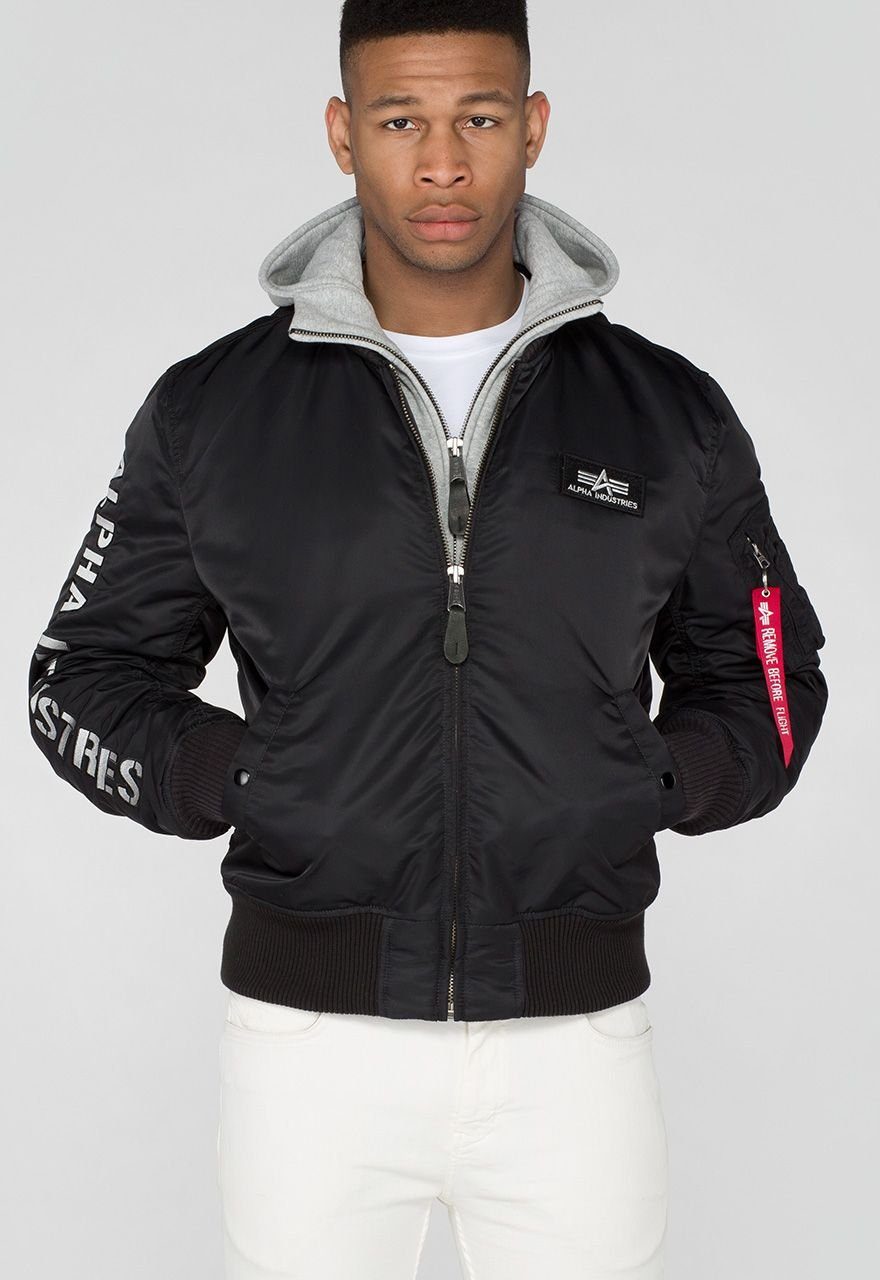 black/grey Alpha Kurzjacke Industries Ma-1 Se D-Tec