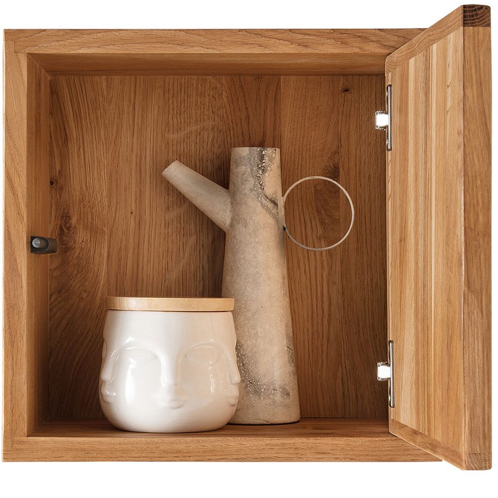 Lomadox Wandregal KIMBERLEY-69, Regal Hängeregal Wandboard modern in massiver geölter Wildeiche