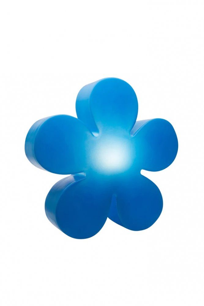 8 seasons design Dekolicht 8 seasons - Motivleuchte Shining Flower Durchmesser 40 cm blau