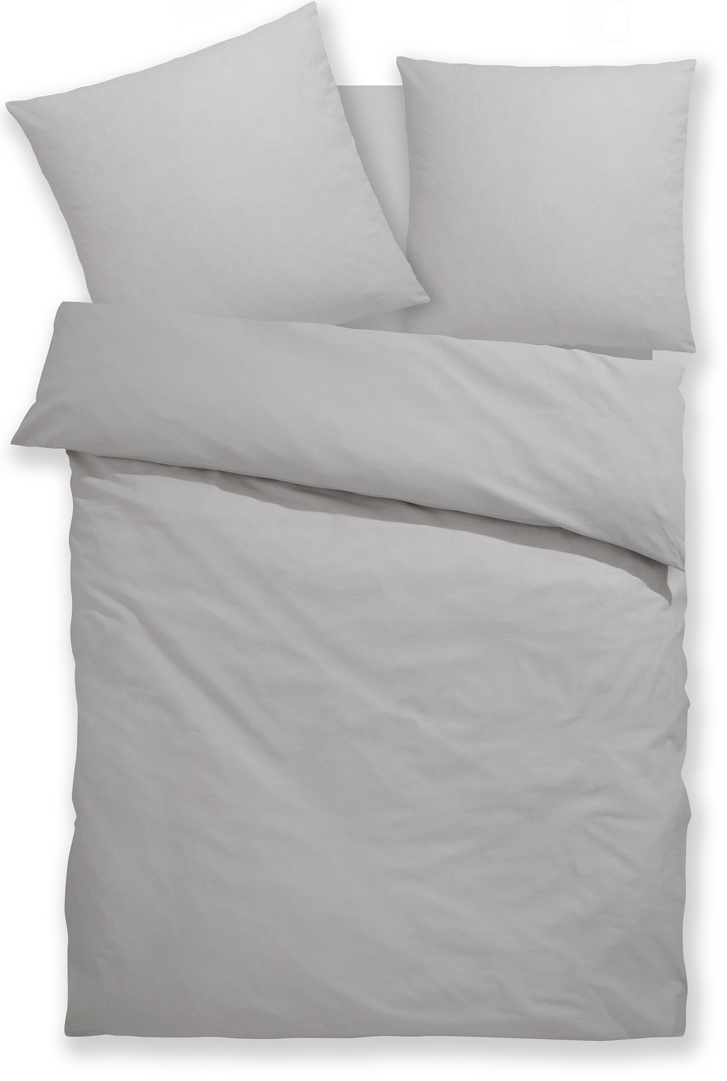 OTTO home Bettwäsche LUISA in Gr. 135x200, 155x220 u.a. Bettwäsche-Set mit Baumwolle, Baumwoll-Leinen Mix, 2 teilig, 4 Qualitäten für dein perfektes Schlafgefüh – Bild 2 von 5