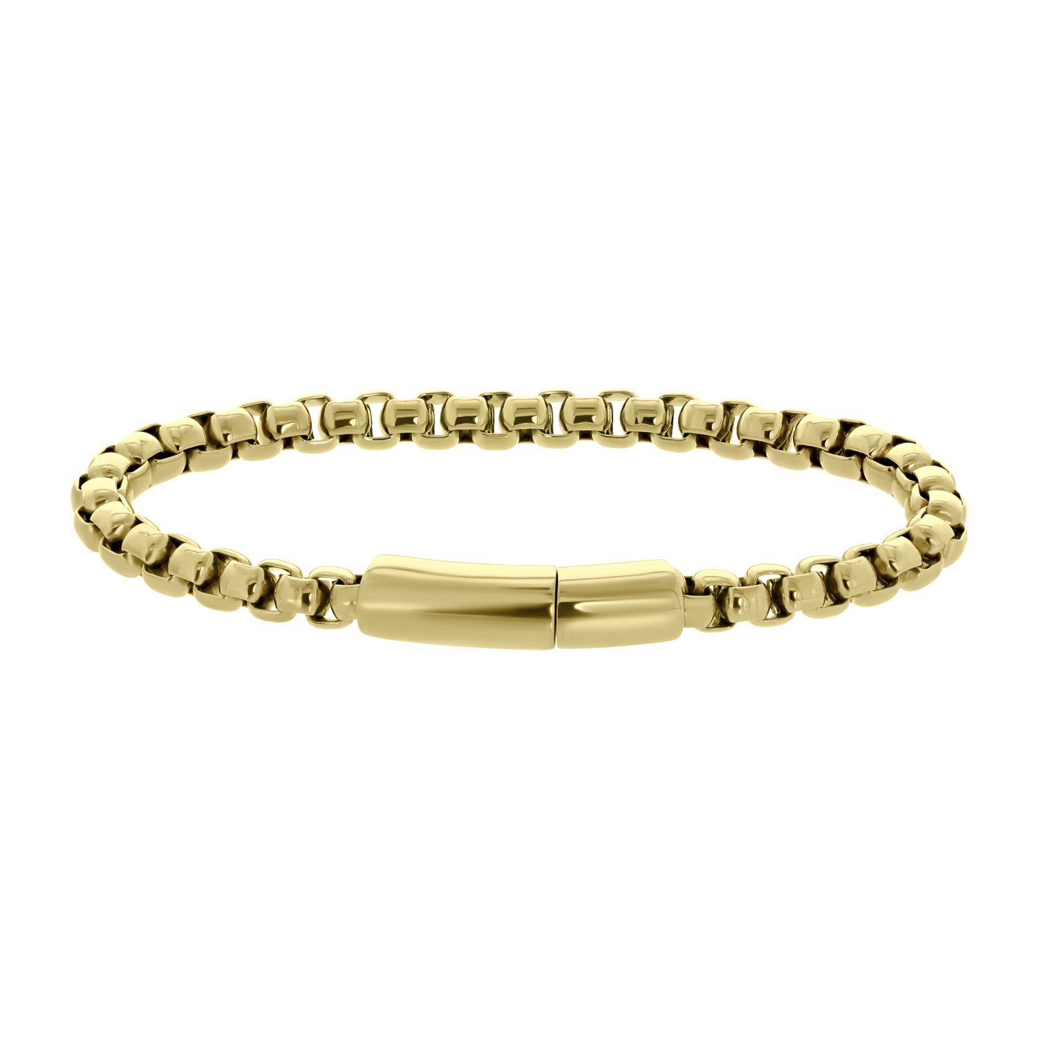 LUCARDI Gliederarmband Armband - Stahl - Gold - Herren
