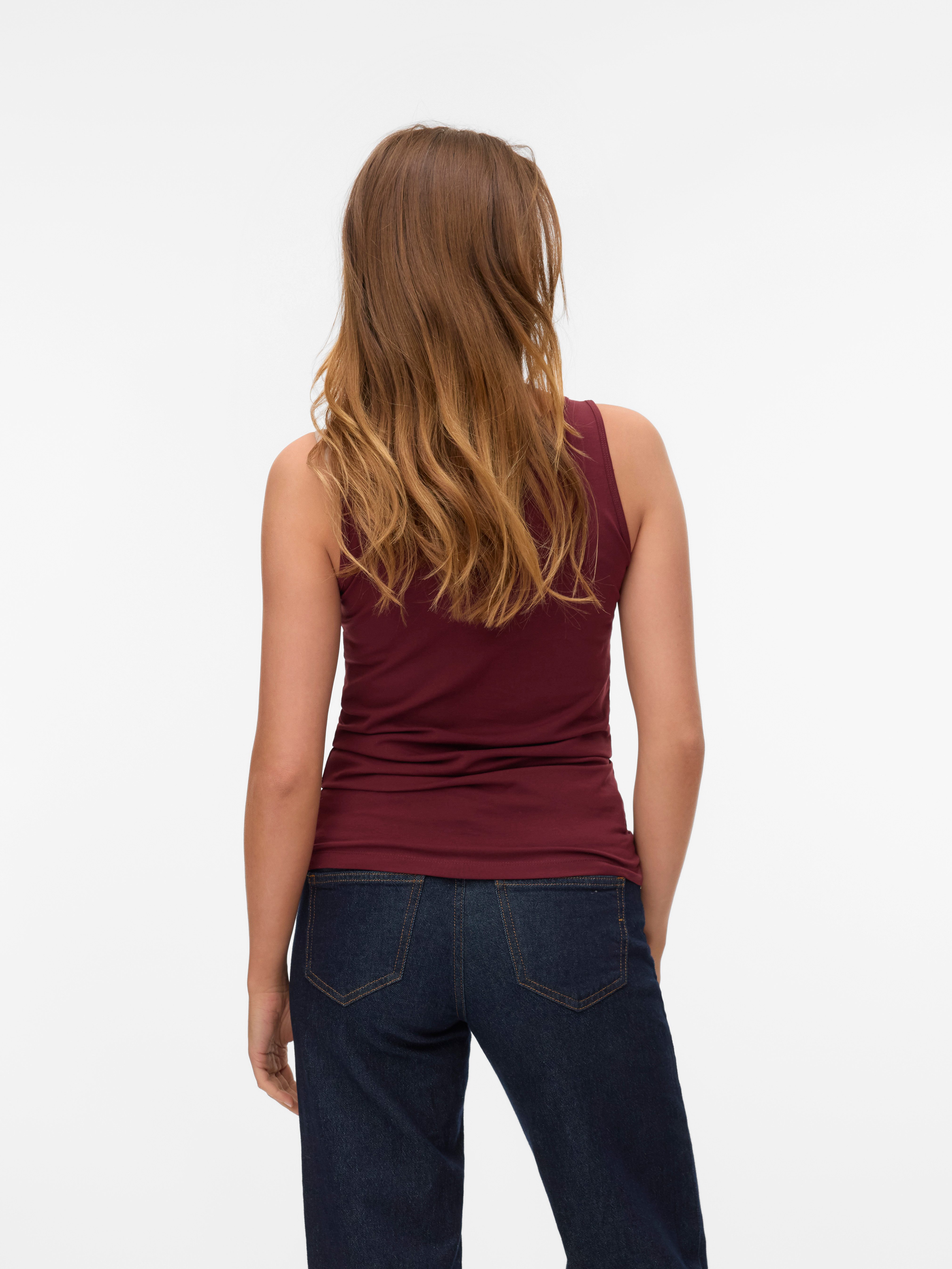 Vero Moda Tanktop VMLULU LONG TANK TOP JRS GA NOOS Baumwollmischung, regular fit
