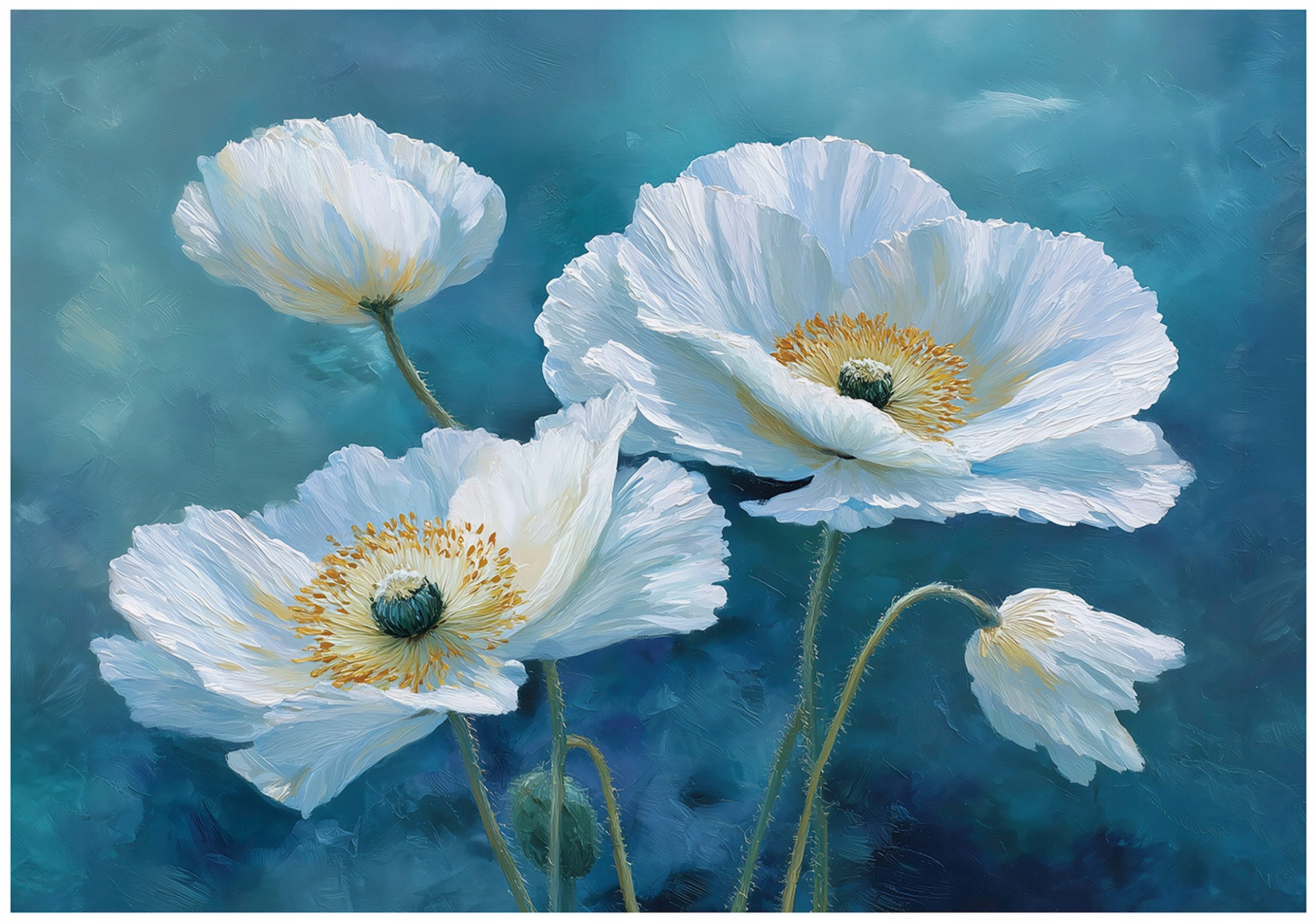 Wallarena Fototapete Blumen abwaschbar strapazierfähig Wohnzimmer 254x184 cm, glatt, Abstrakt, 254 x 184 cm