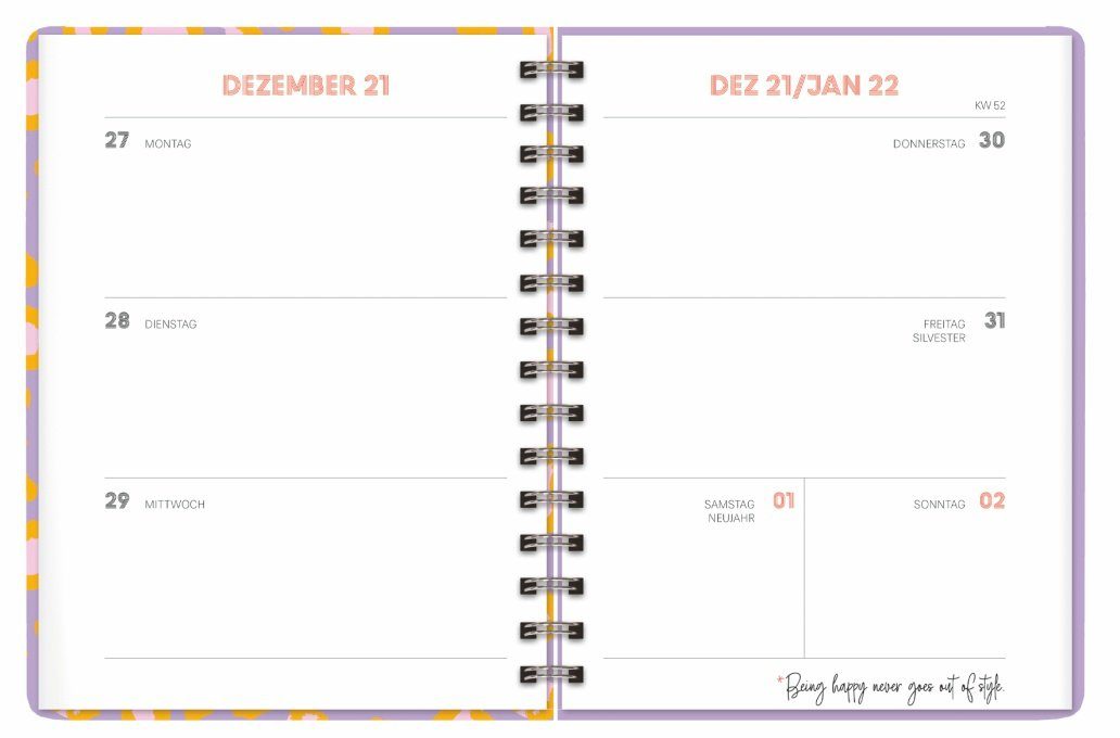 HEYE Taschenkalender Leopard Spiral Kalenderbuch A5 - Kalender 2022