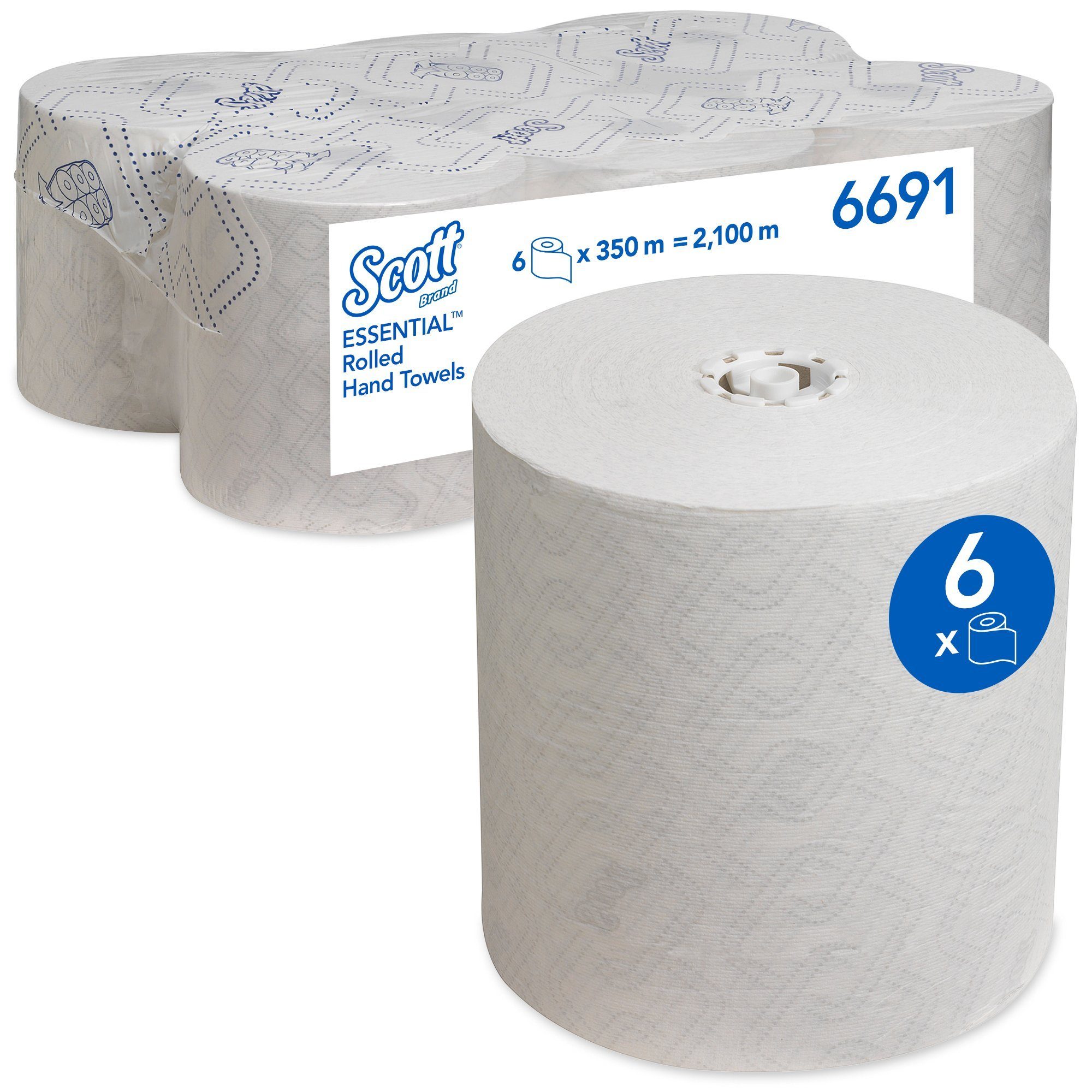 KIMBERLY-CLARK Papierhandtuch Scott Полотенца Rollen 6 x 350 m