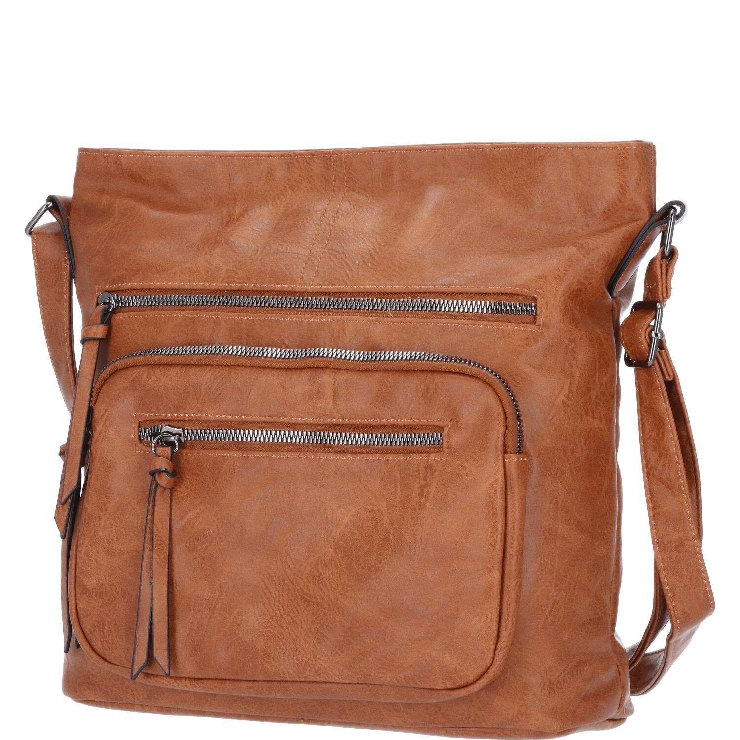 Antonio Umhängetasche Antonio Damen Handtasche Camel (1-tlg)