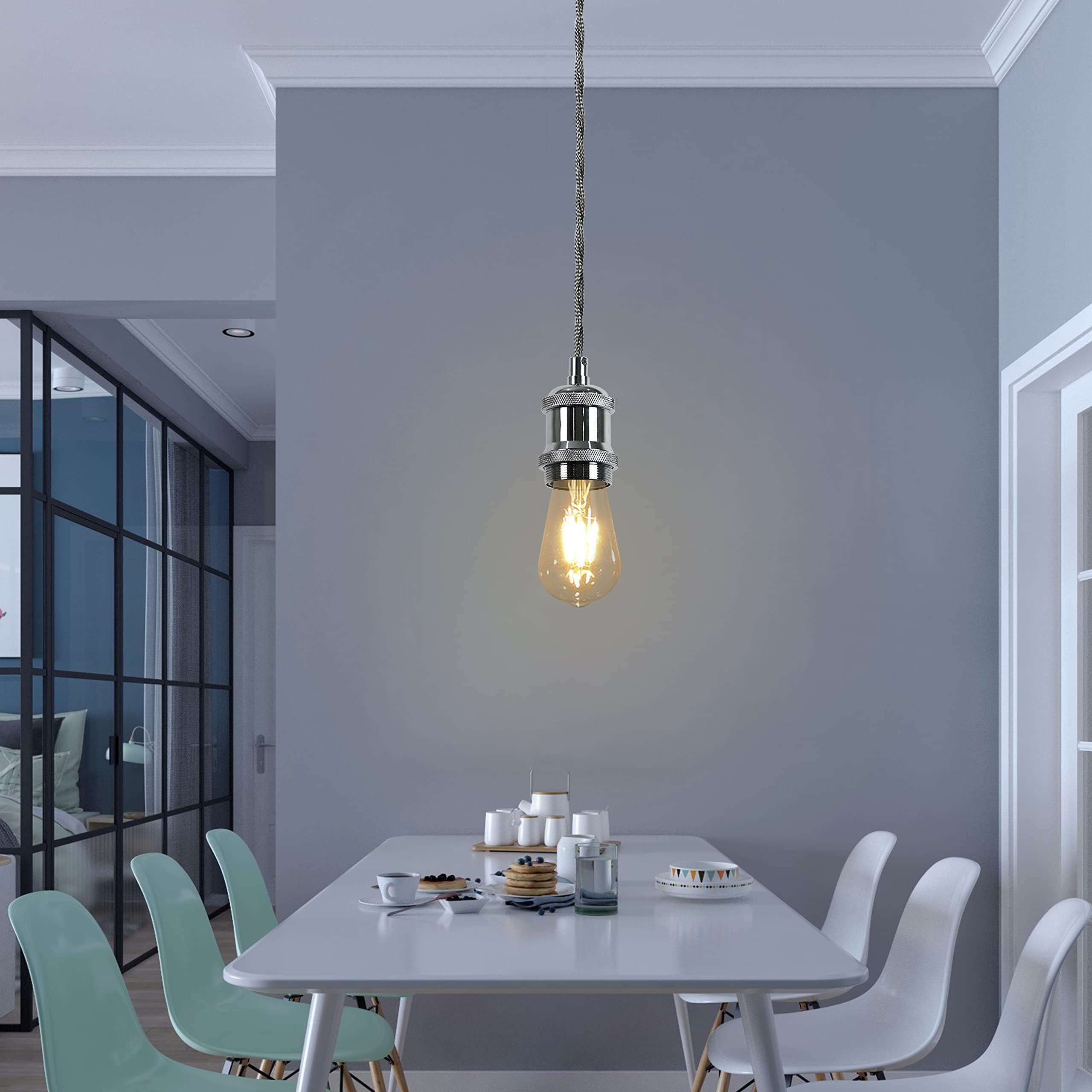 Nettlife Pendelleuchte Vintage E27 Hängefassung 1.3M günstig online kaufen