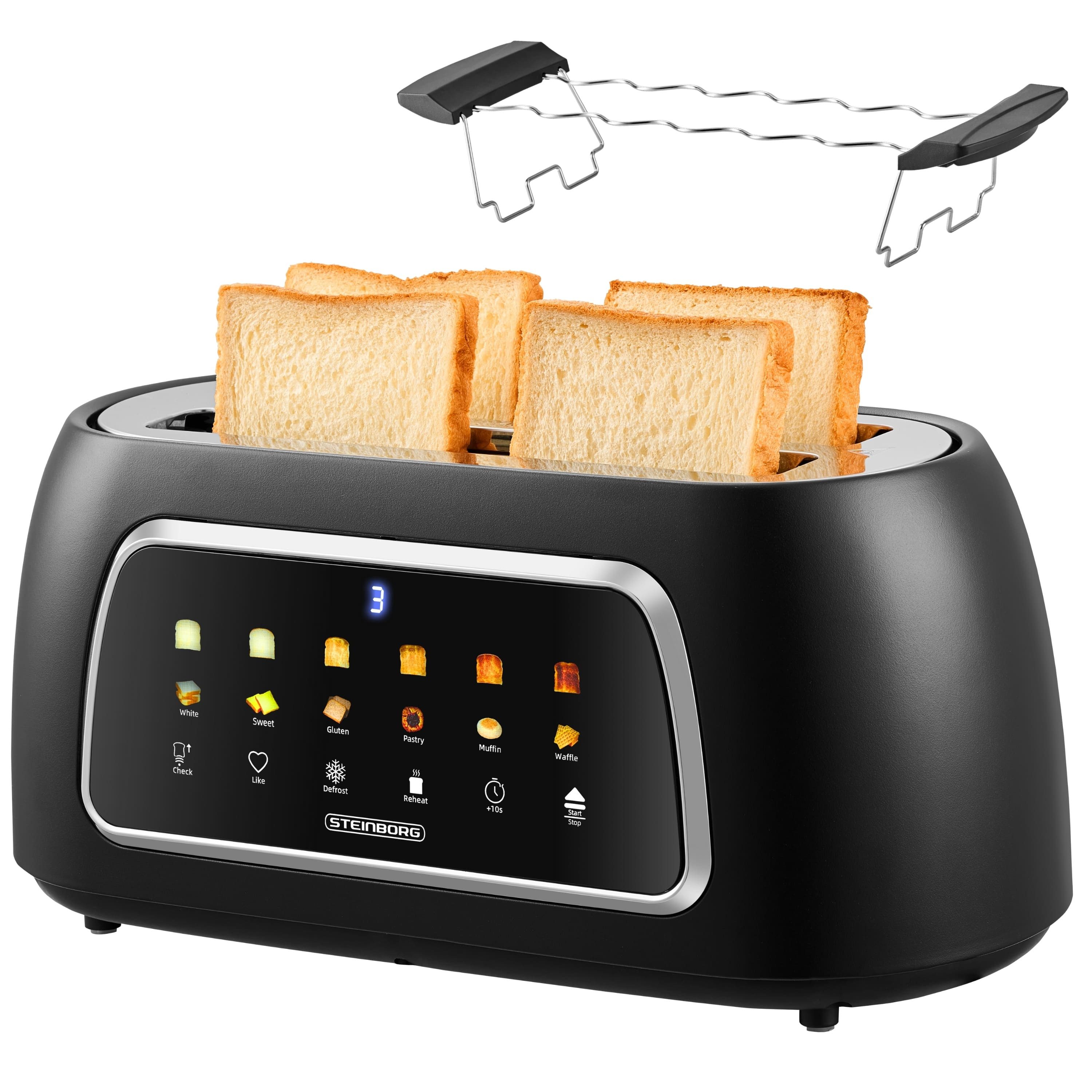 STEINBORG Toaster SB-2215, 1500 W, Display: Farbdisplay