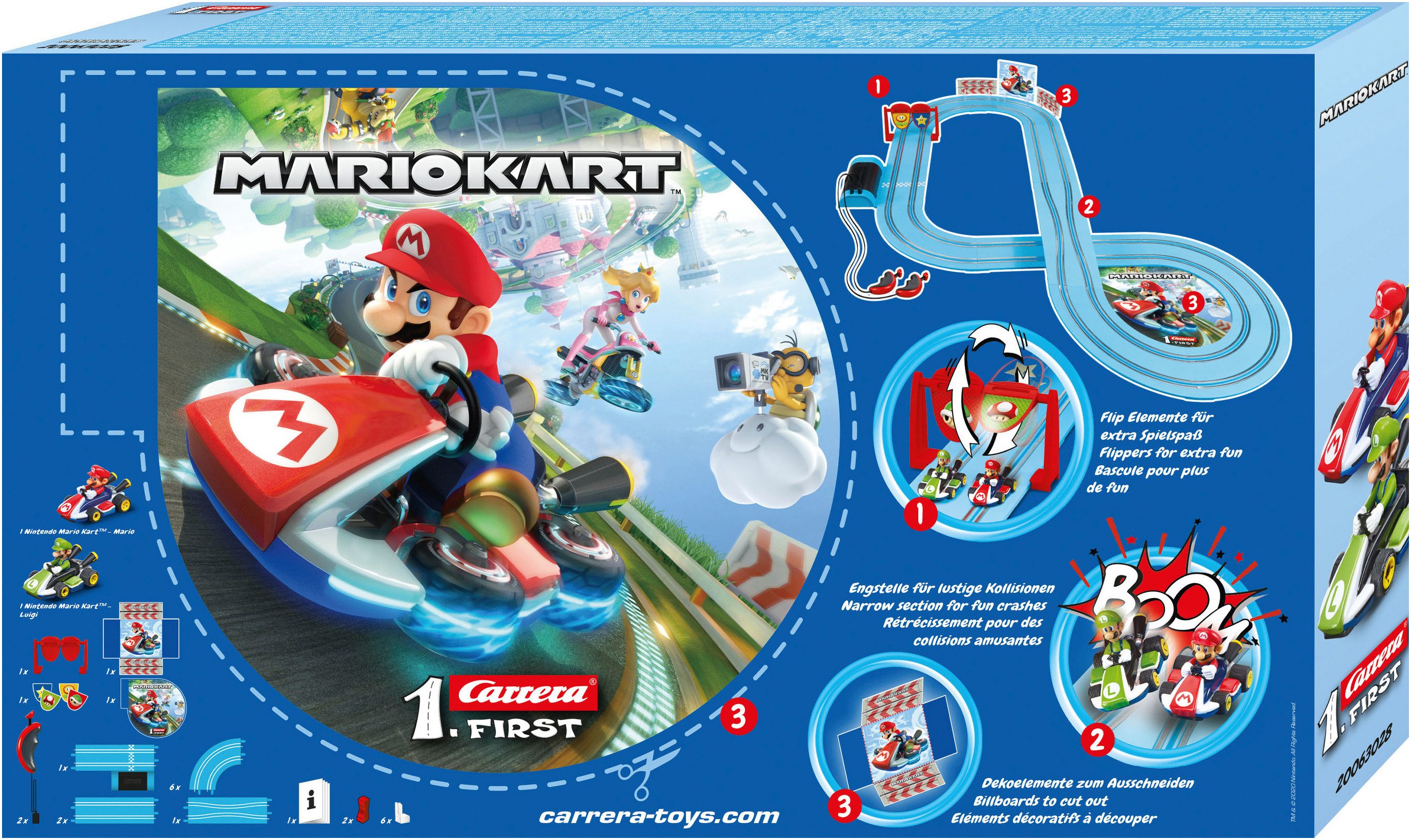 Carrera® Autorennbahn Carrera® First - Mario Kart™ Mario vs. Luigi