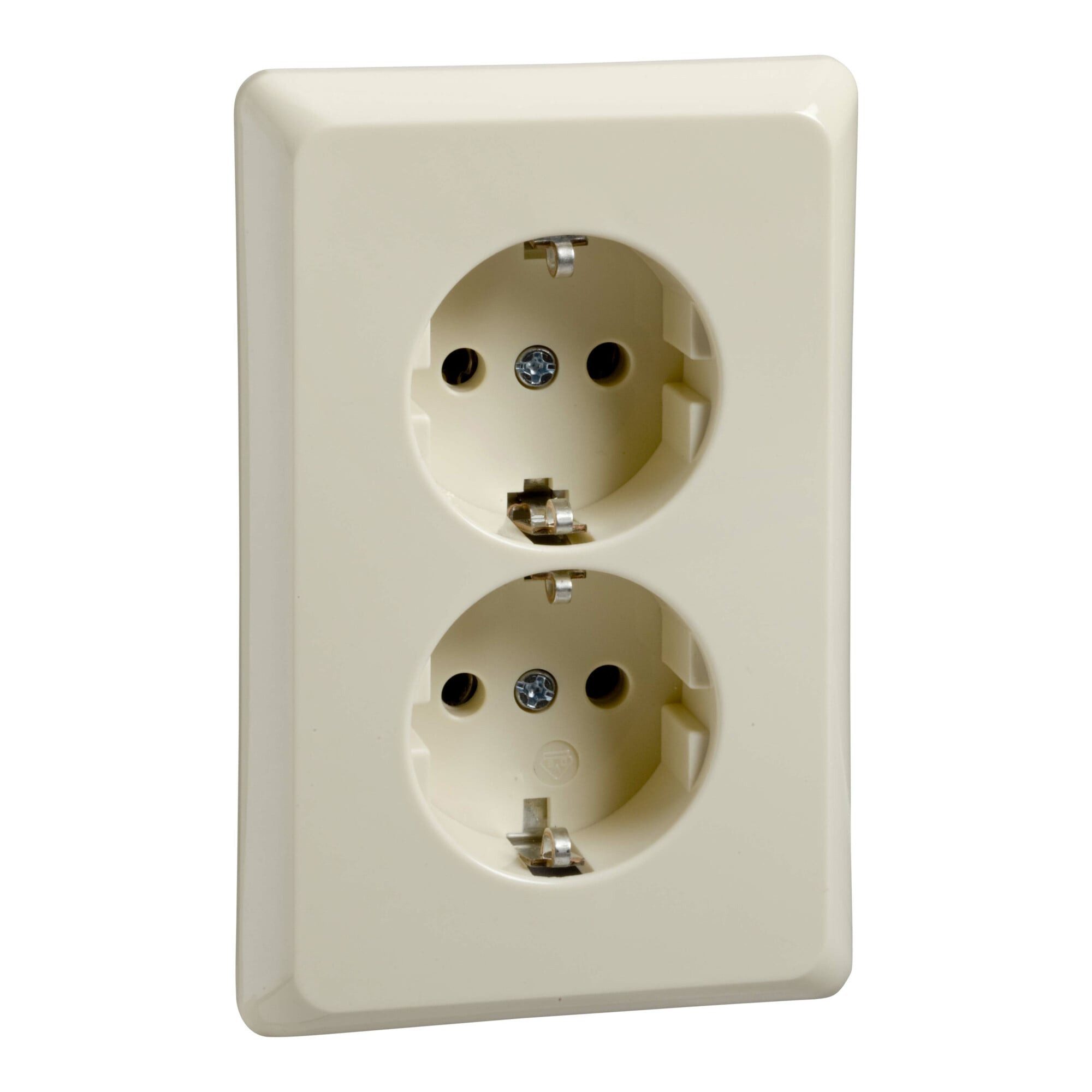 ELSO Schuko-Stecker Elso Steckdose UP20 2-fach flach 515400