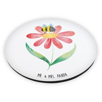 Mr. & Mrs. Panda Magnet Hummel Blume - Weiß - Geschenk, lustige Sprüche, Gute Laune, Tiermoti (1-St), Farbenfroh und lebendig
