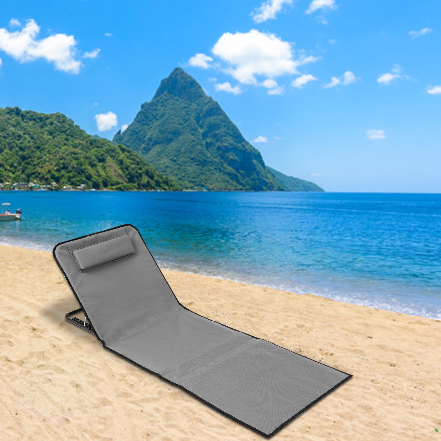 Clanmacy Gartenliege Strandmatte Verstellbarer mit Tragegurt günstig online kaufen